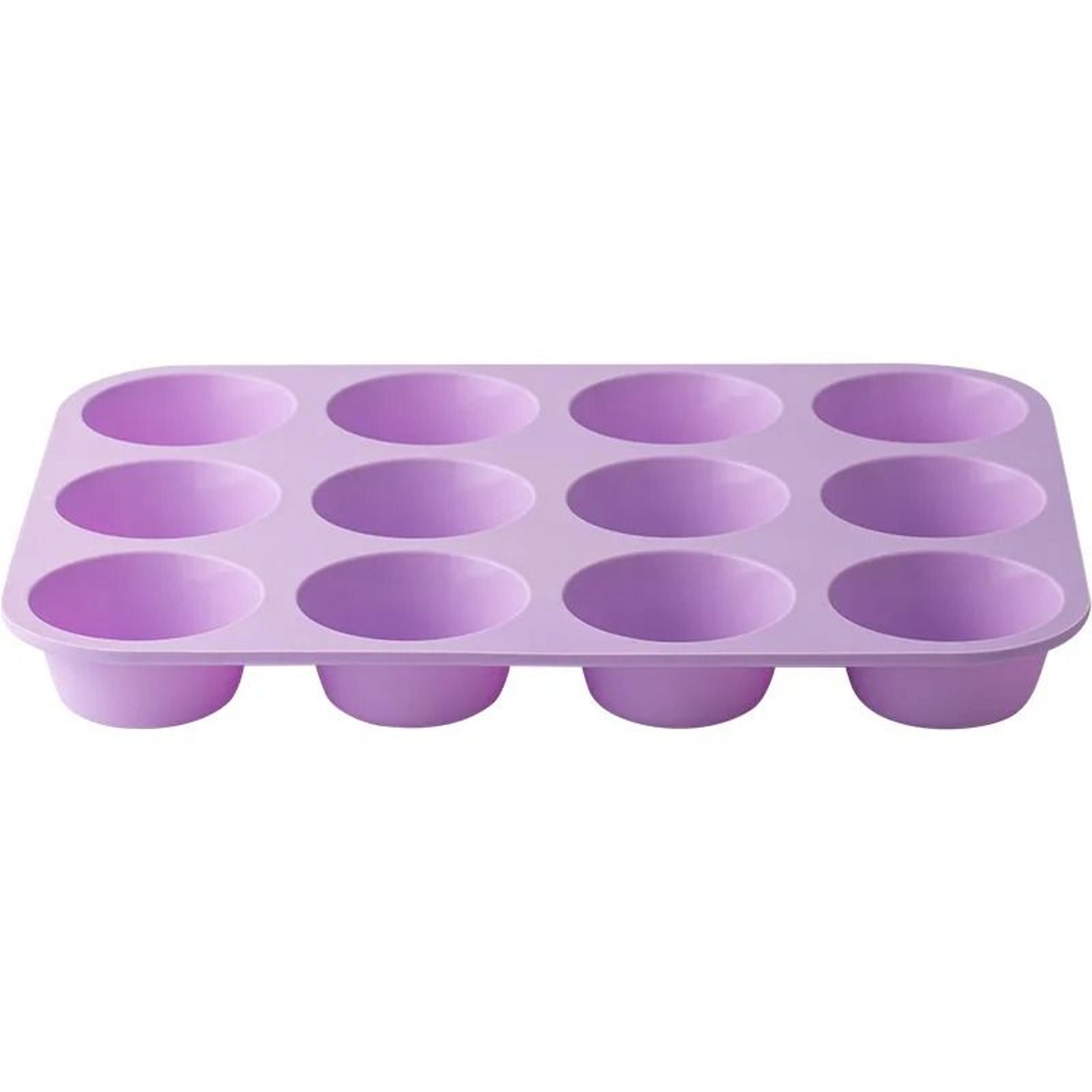 12 Hole Silicone Baking Mold For Cupcakes Muffins And Chocolate 6