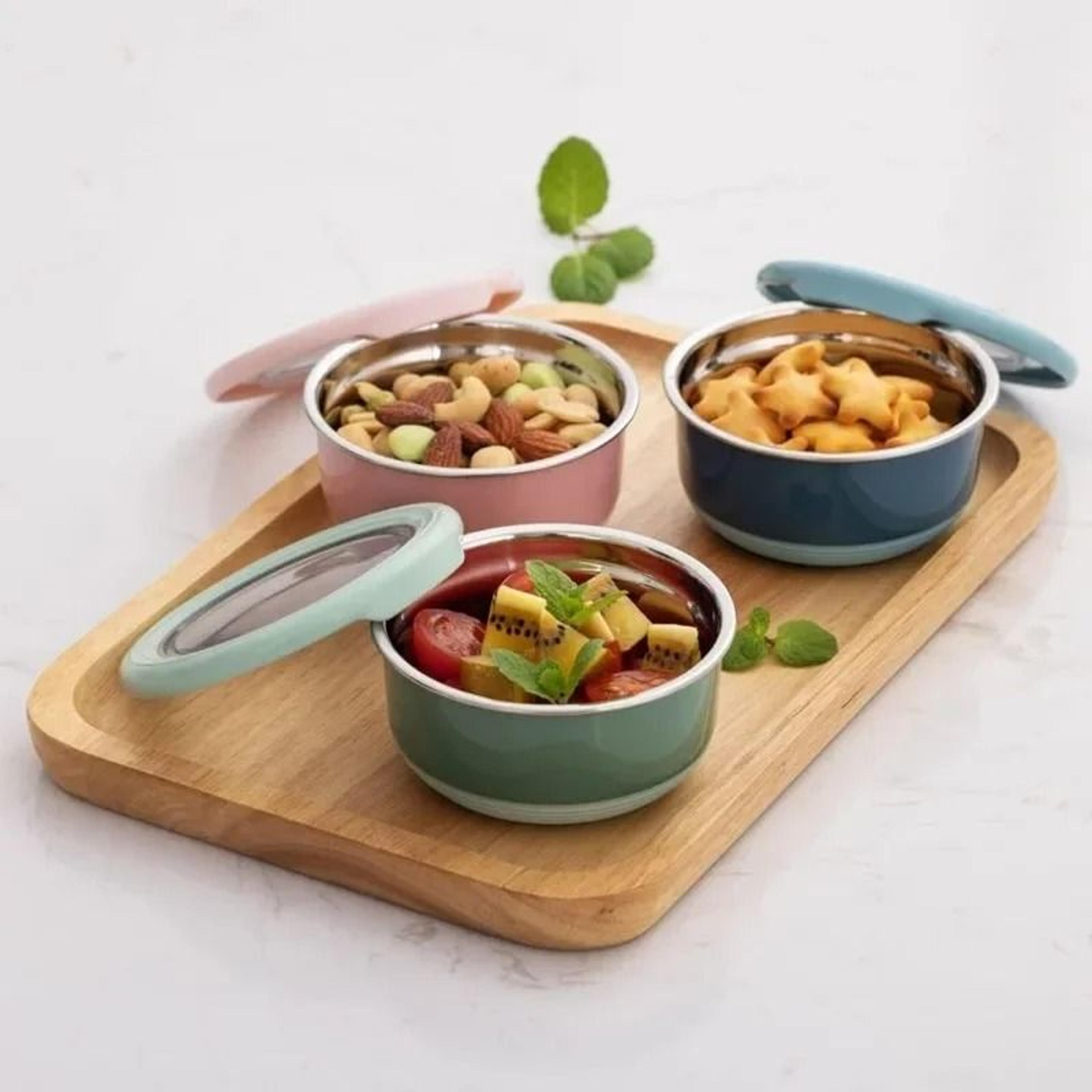 Stainless Steel Food Sealing Bowl Lunch Box With Lid 1