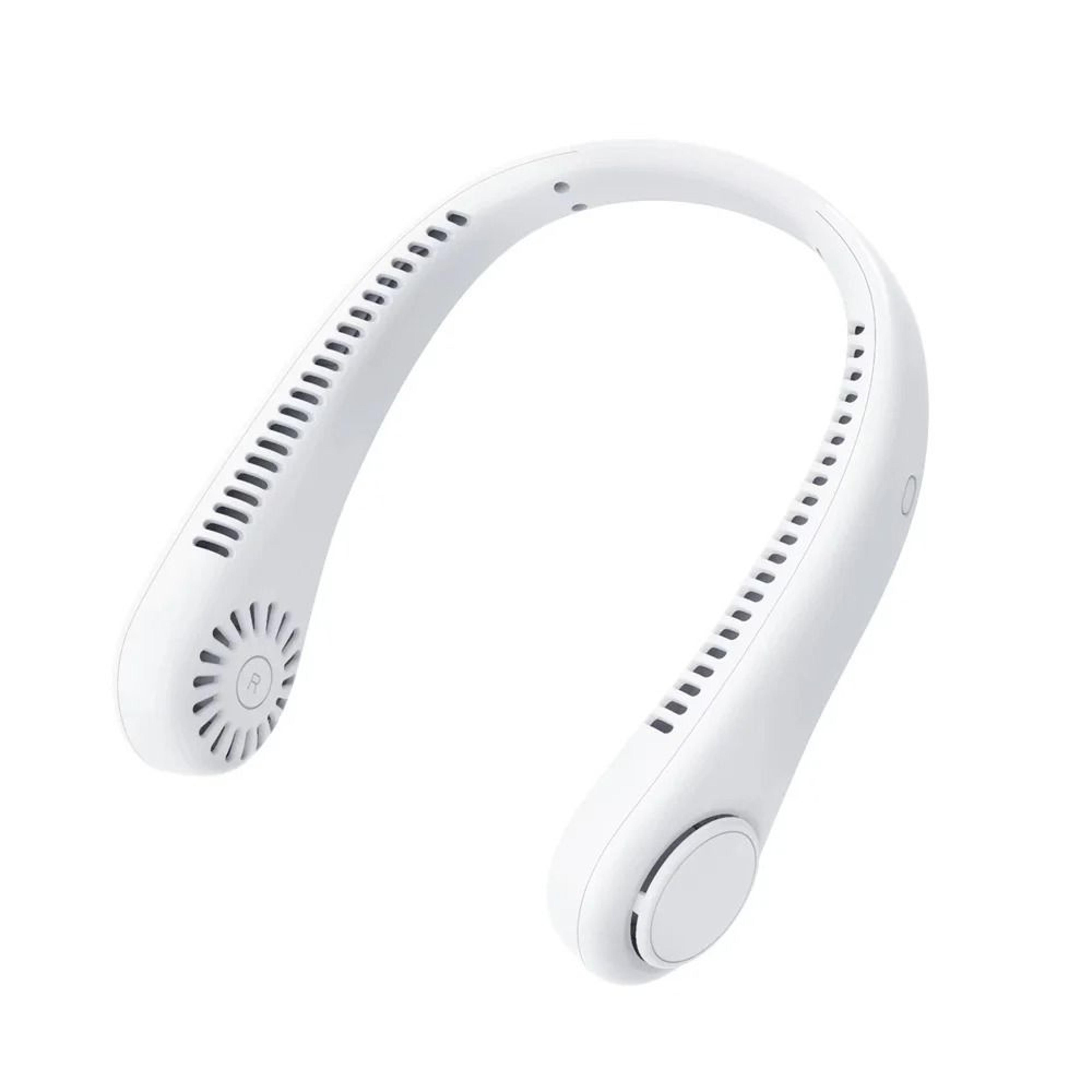 Mini Rechargeable Bladeless Hanging Neck Fan With 3Speed Air Cooler 5