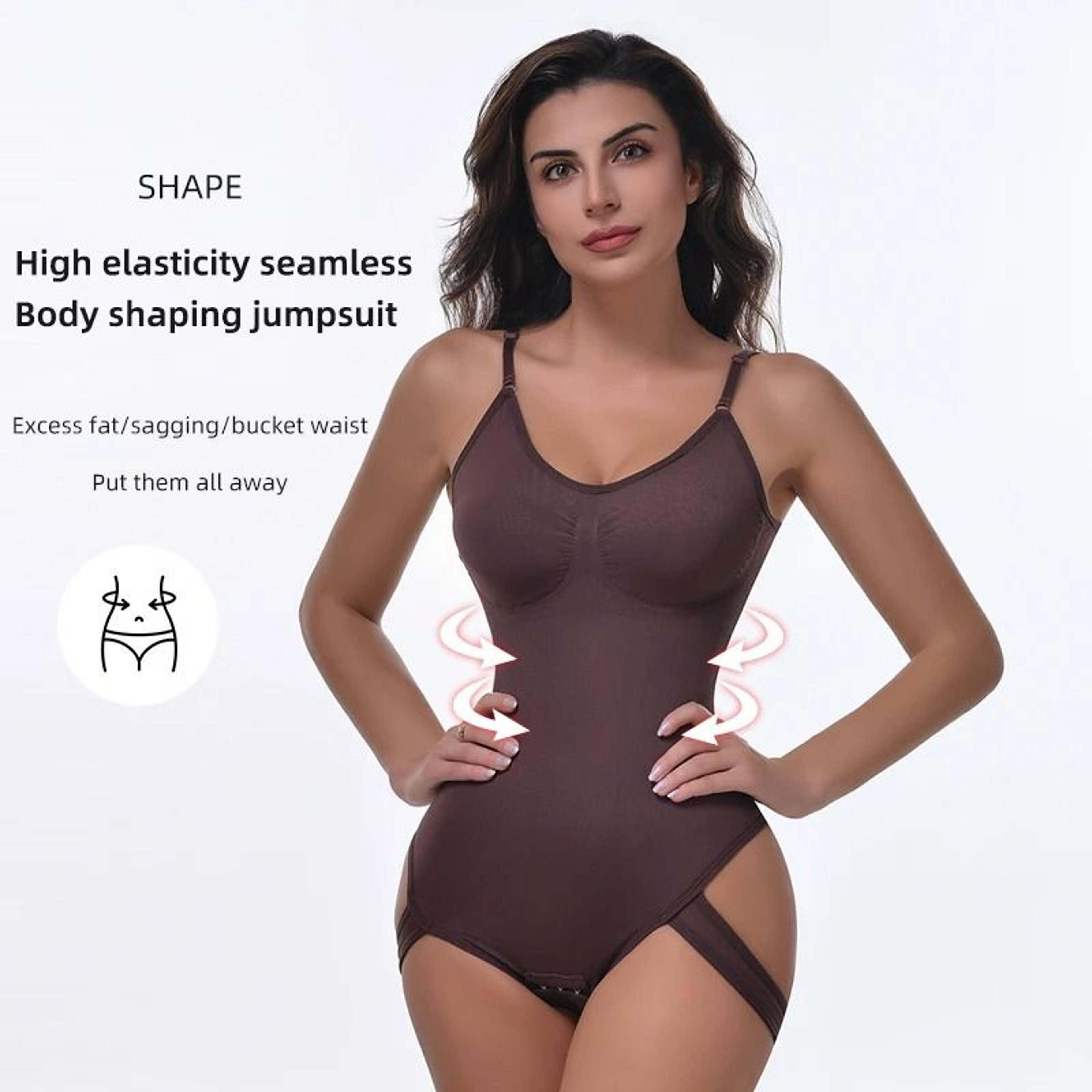 Seamless Full Body Shaper Waist Trainer Bodysuit Shapewear 3