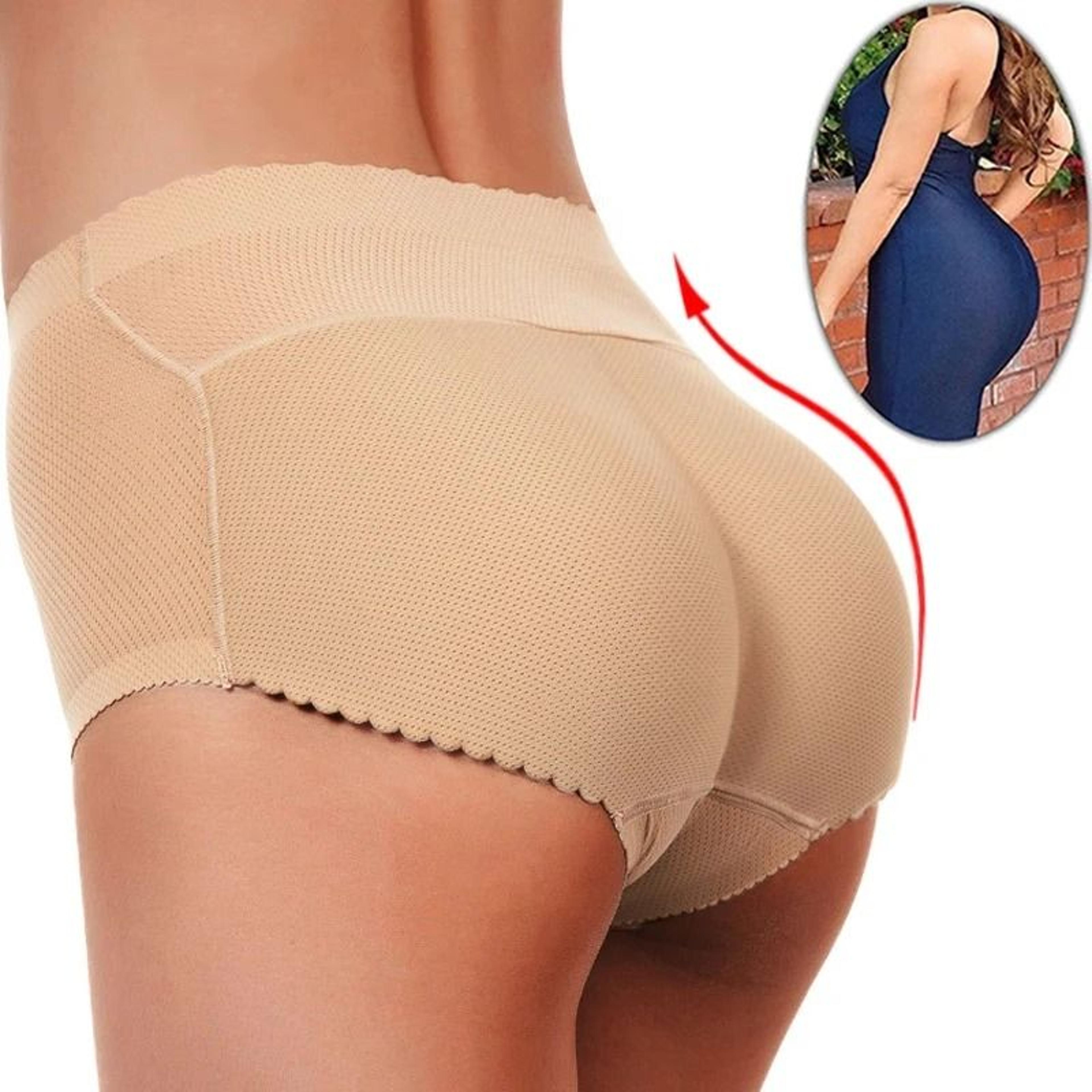 butt lifter shapewear panties with removable push up hip pads and waist control