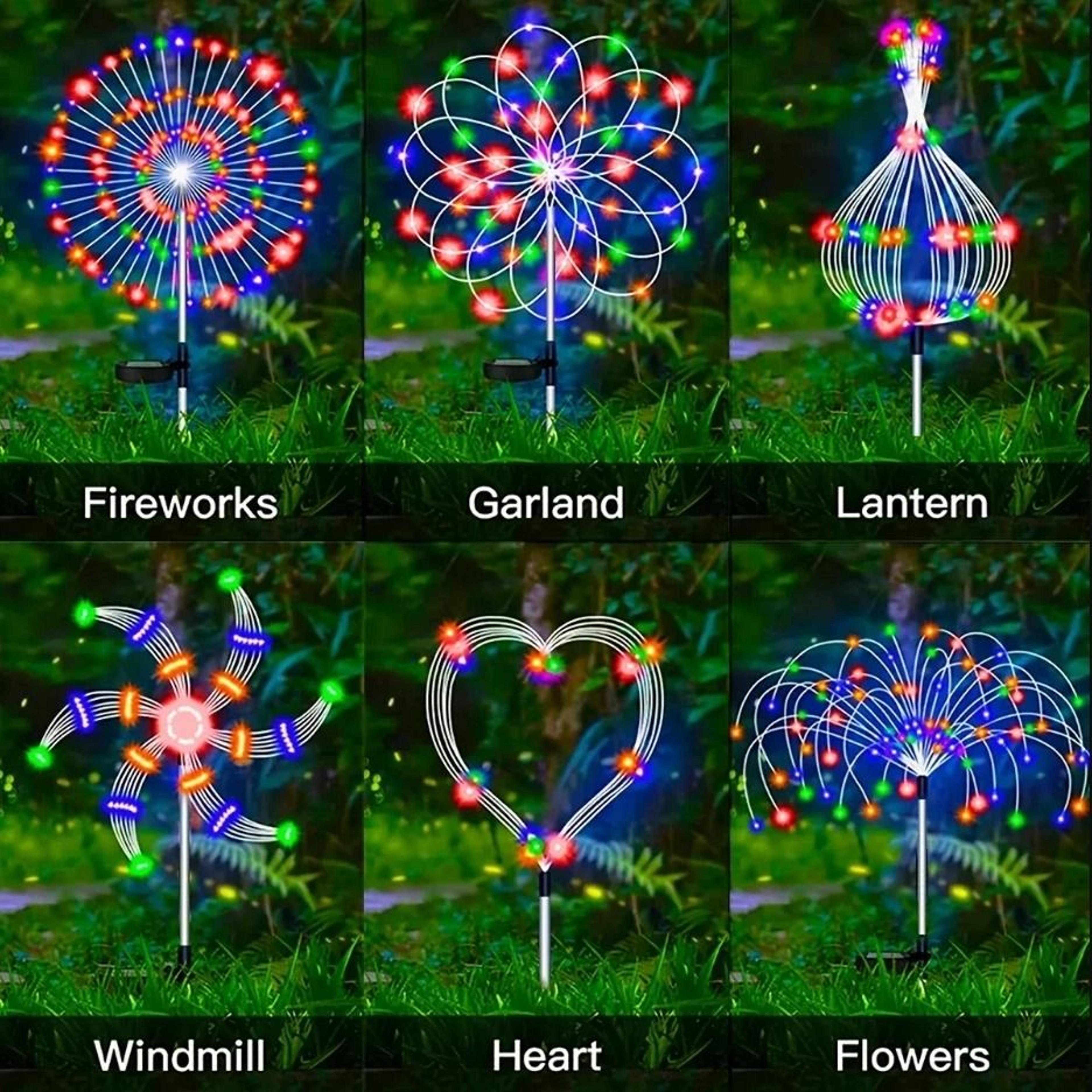 LED Garden Lawn Landscape Holiday String Lights 4