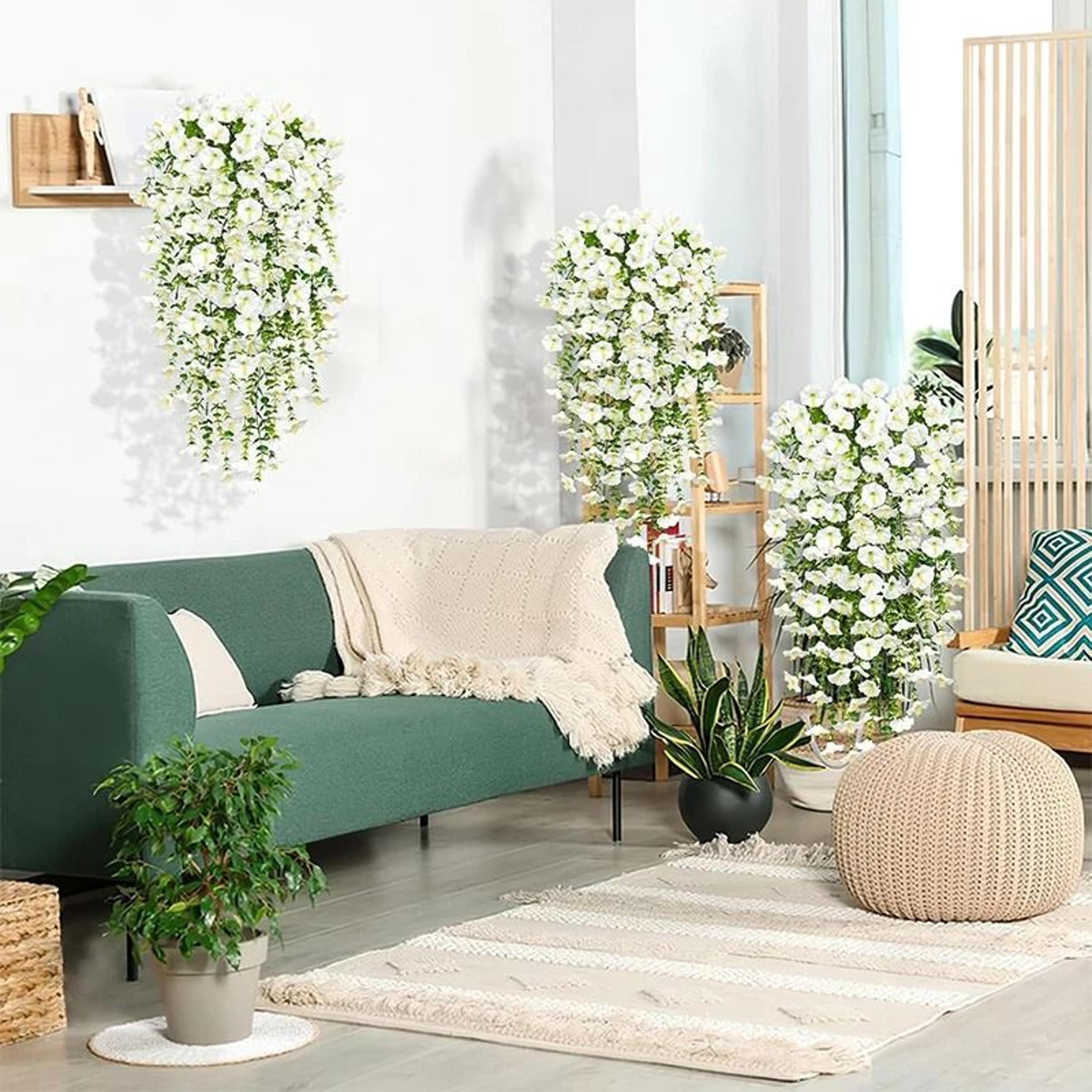 Artificial Morning Glory Wall Hanging Vine 75 Cm 3
