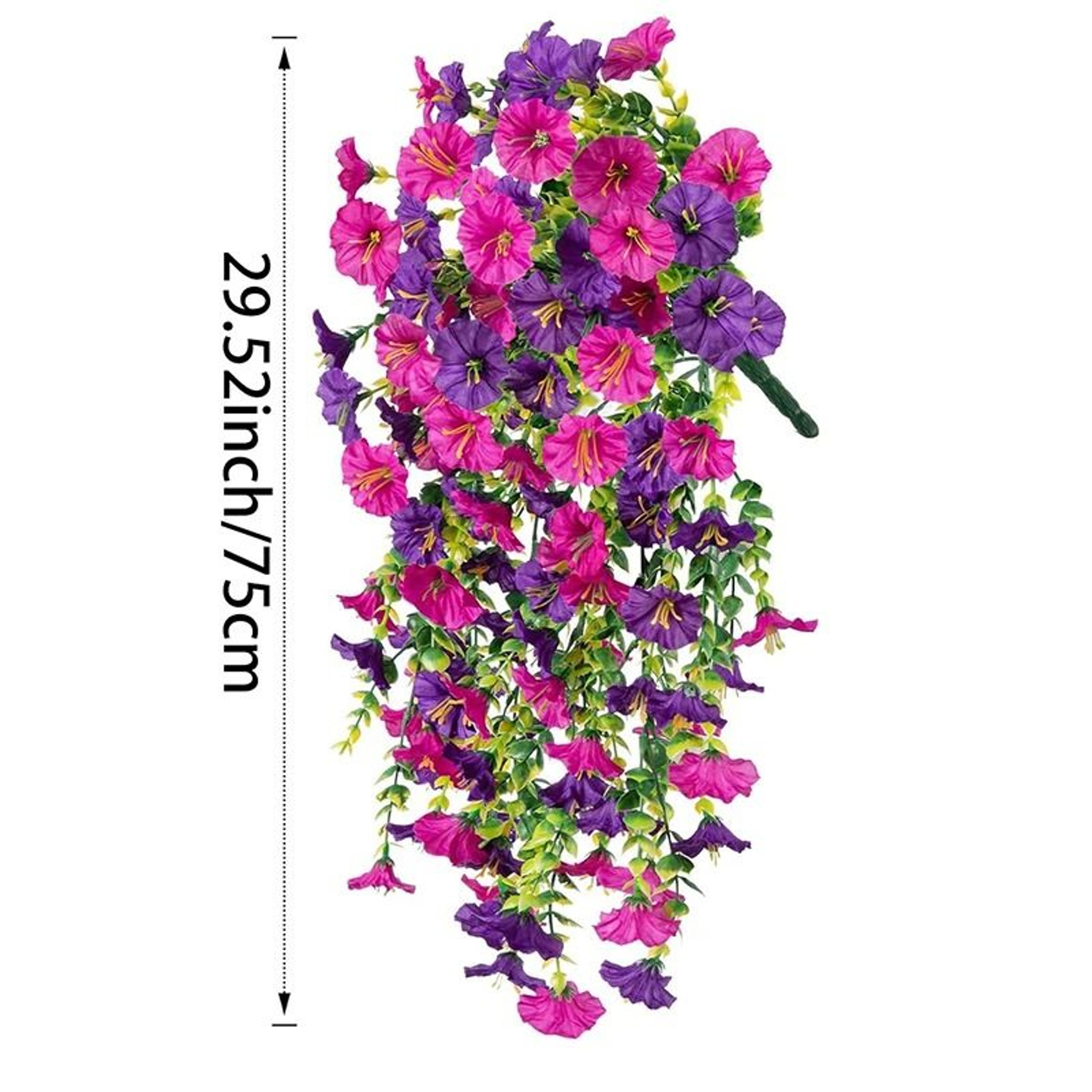 Artificial Morning Glory Wall Hanging Vine 75 Cm 8