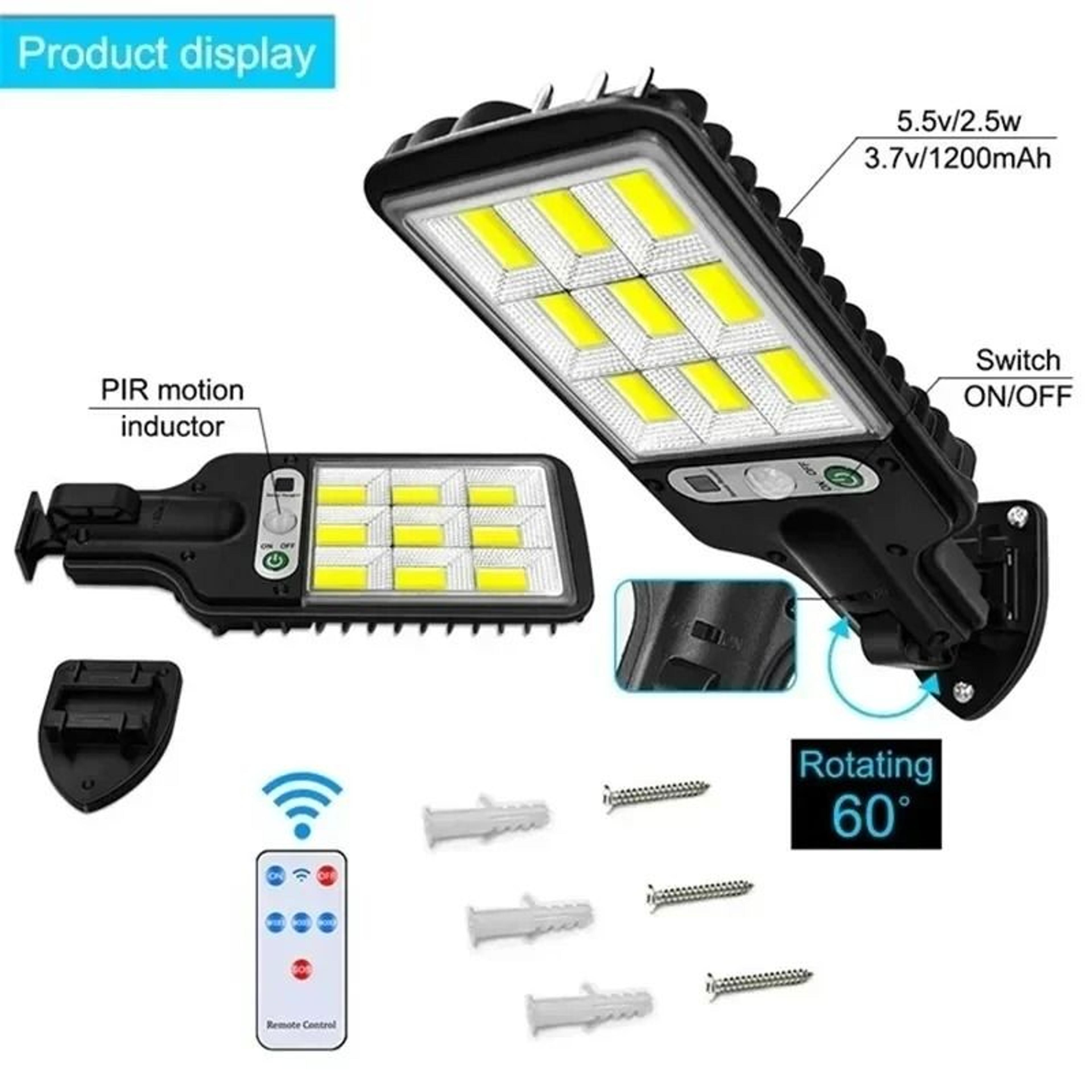 Outdoor Solar Powered LED Wall Lamp With Motion Sensor 4