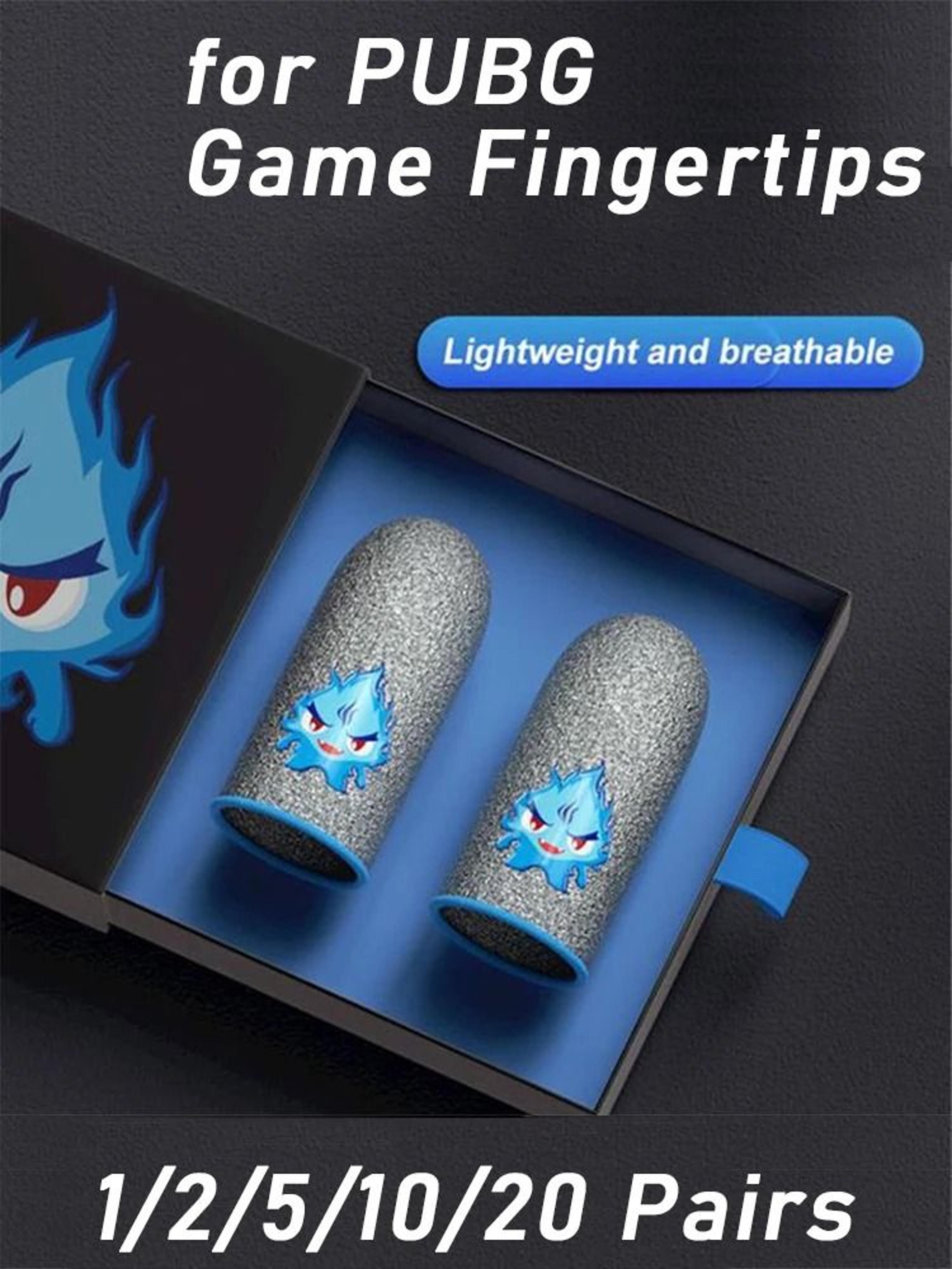 Mobile Game Touch Screen Finger Sleeves Breathable Gaming Fingertips Pack 10