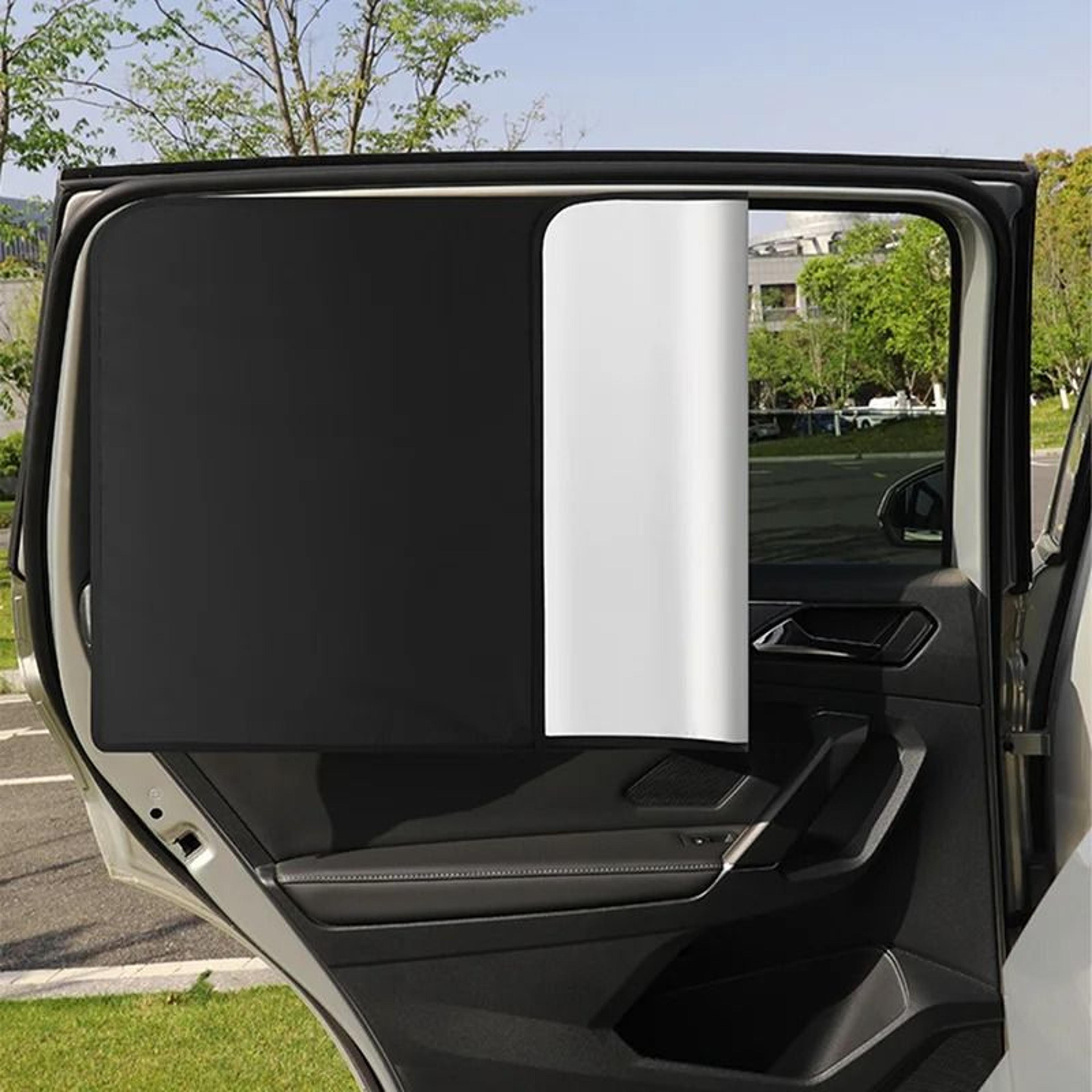 2 Pack Car Side Window Sun Shade Curtain Summer Sun Protection UV Reflective Magnetic Car Privacy C 3
