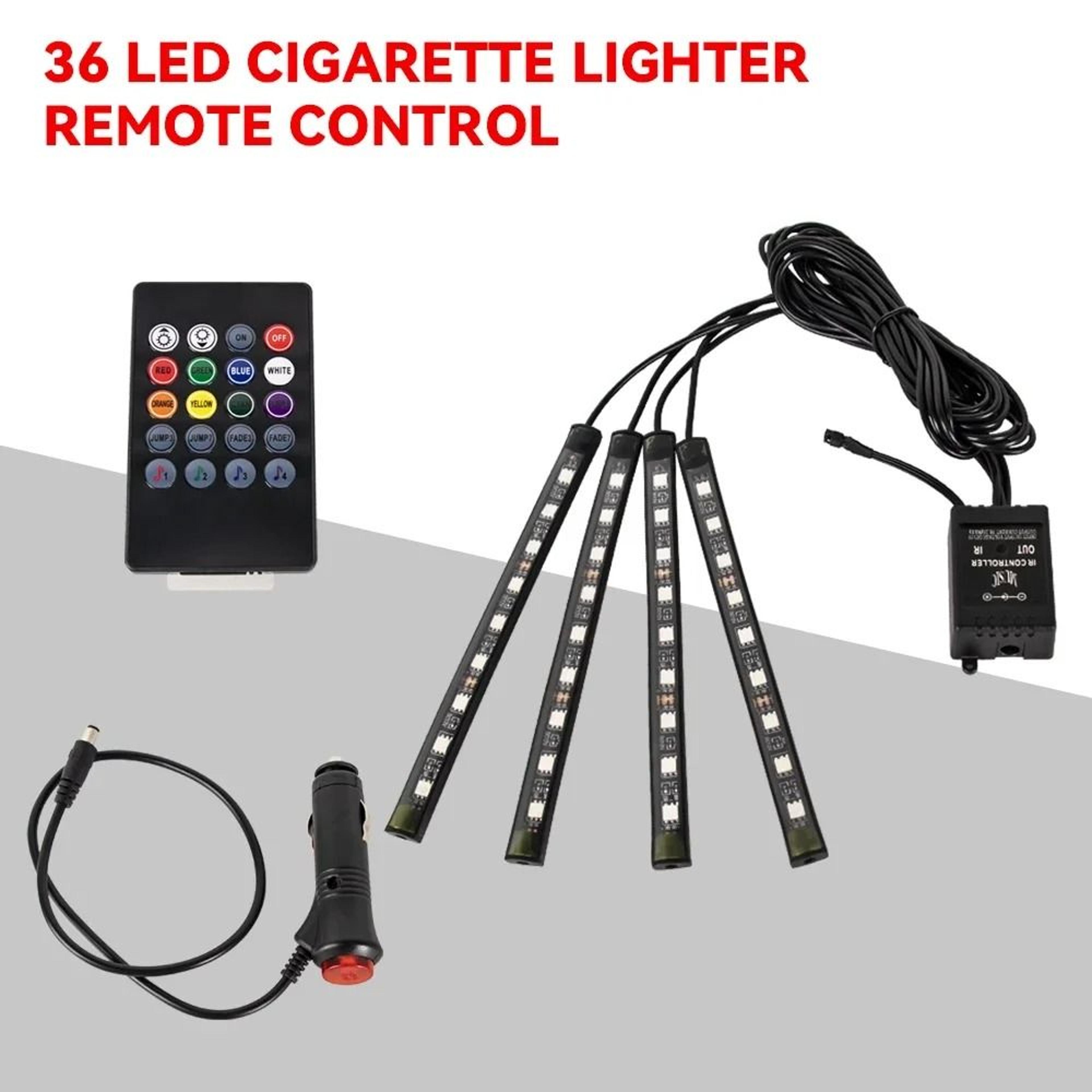 Neon 36 48 72 LED Car Interior Ambient Foot Light Wireless Remote Music APP Control RGB Decorative  8