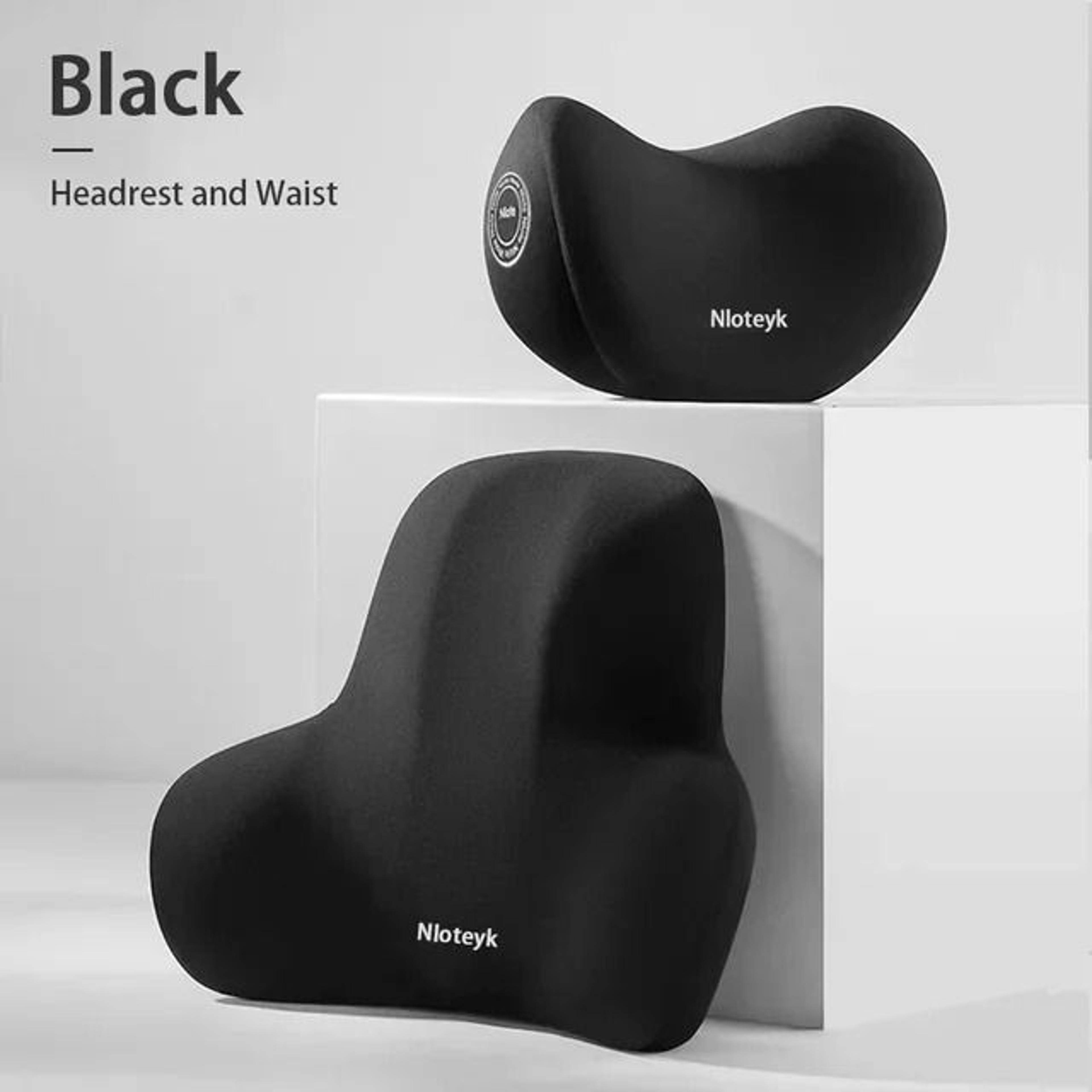 Memory Foam Car Neck And Lumbar Support Pillow Set 7