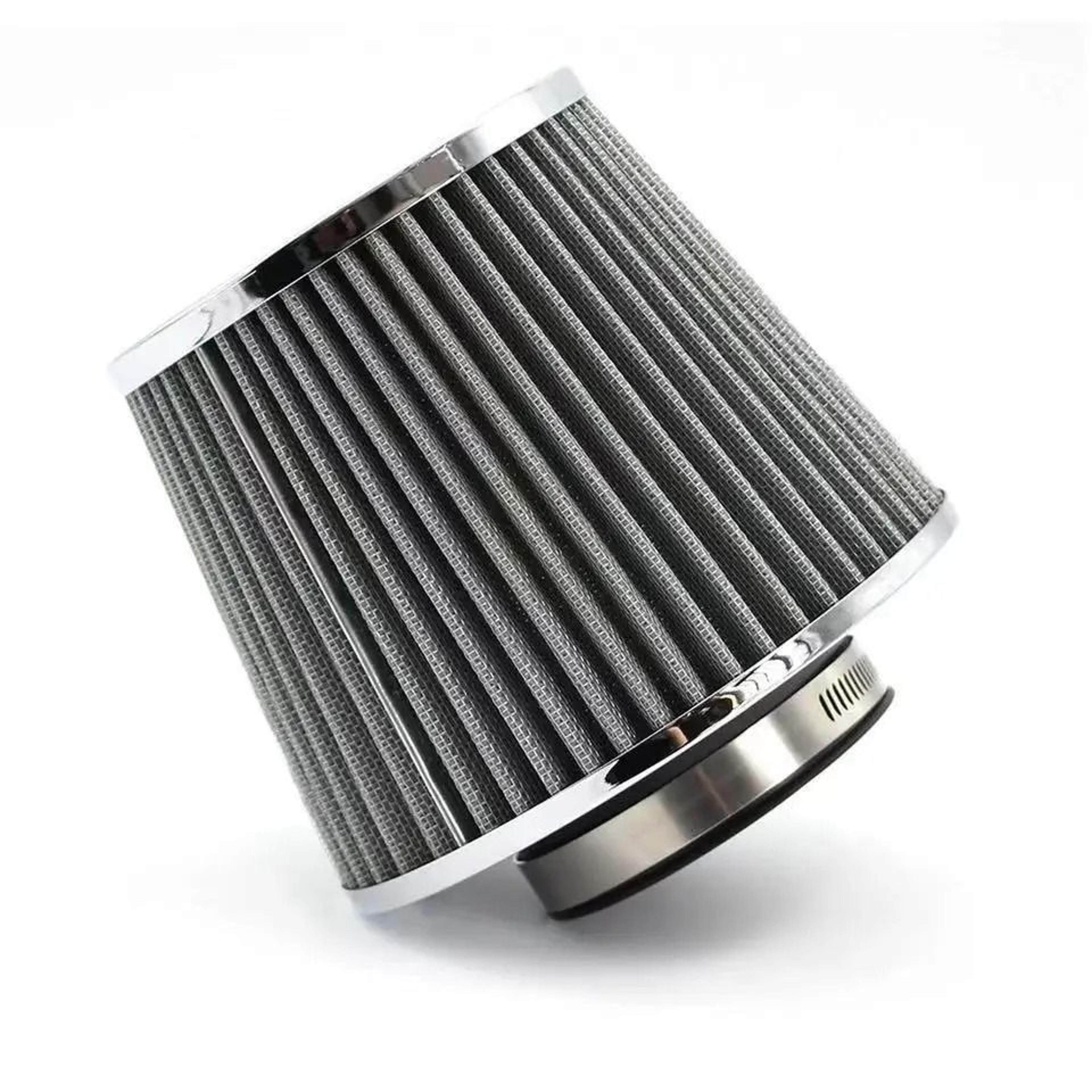 76mm 3 Inch Car Air Filter High Flow Intake Kit Mesh Cone Engine Protector 8
