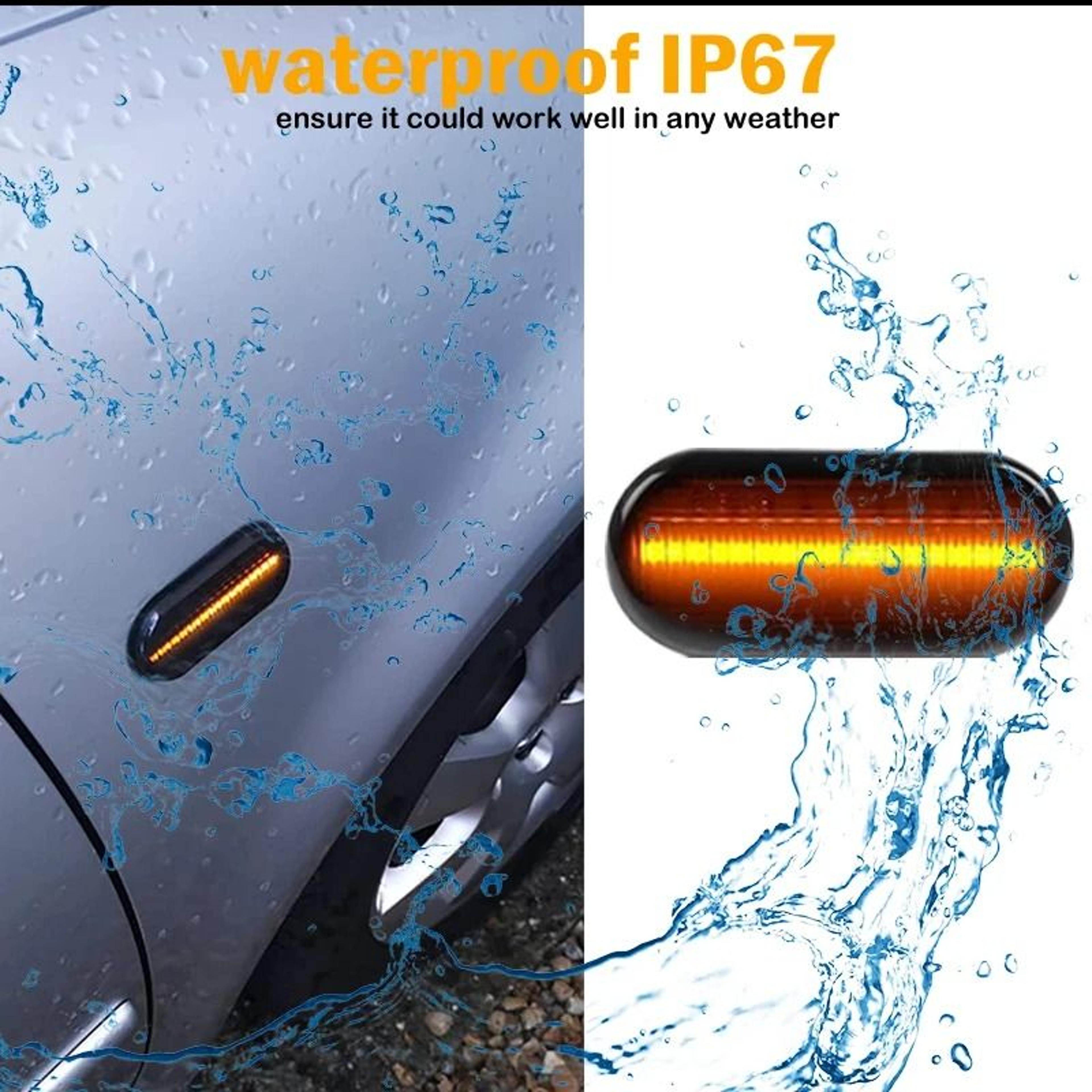 LED Dynamic Side Marker Turn Signal Light Kit For VW Golf Bora MK4 4