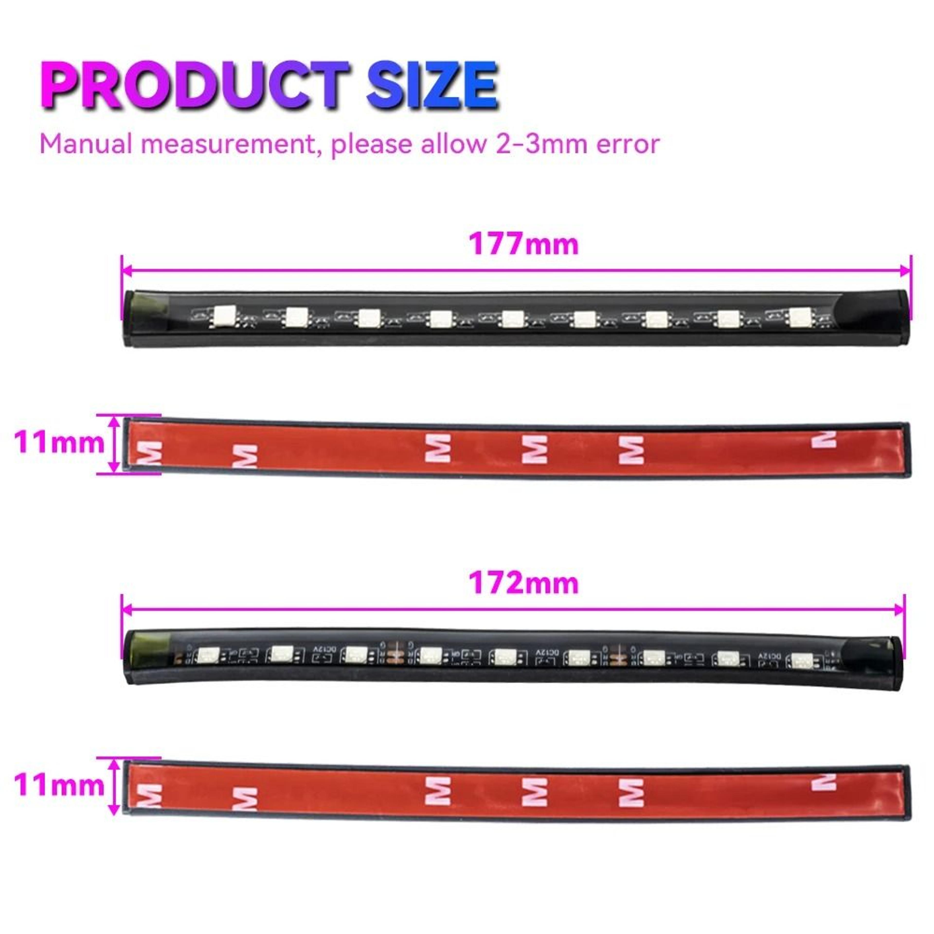 RGB Car Interior Ambient LED Light Strip 2345m 4