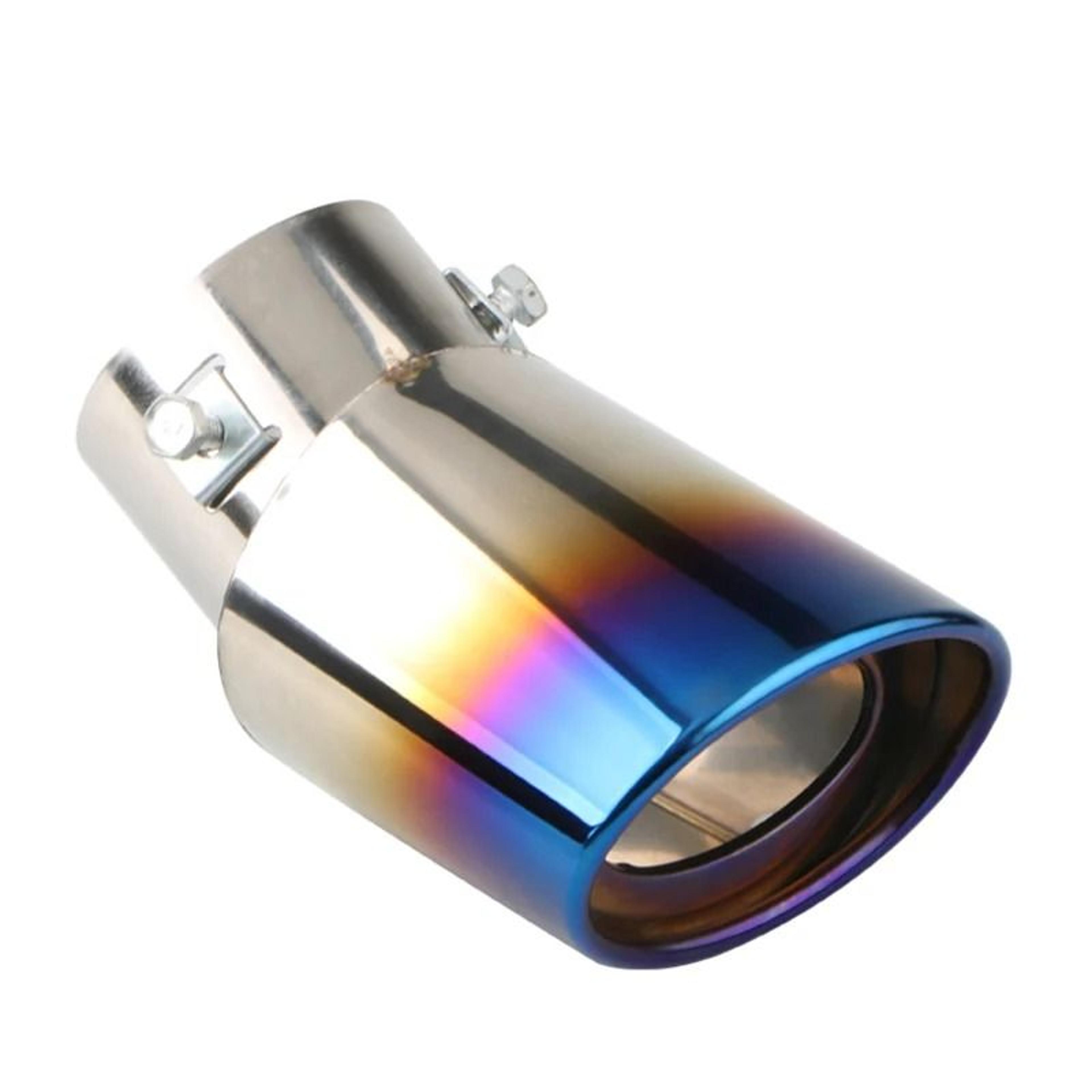 Car Exhaust Muffler Tip Pipe Stainless Steel Chrome Rear Tail Trim 8