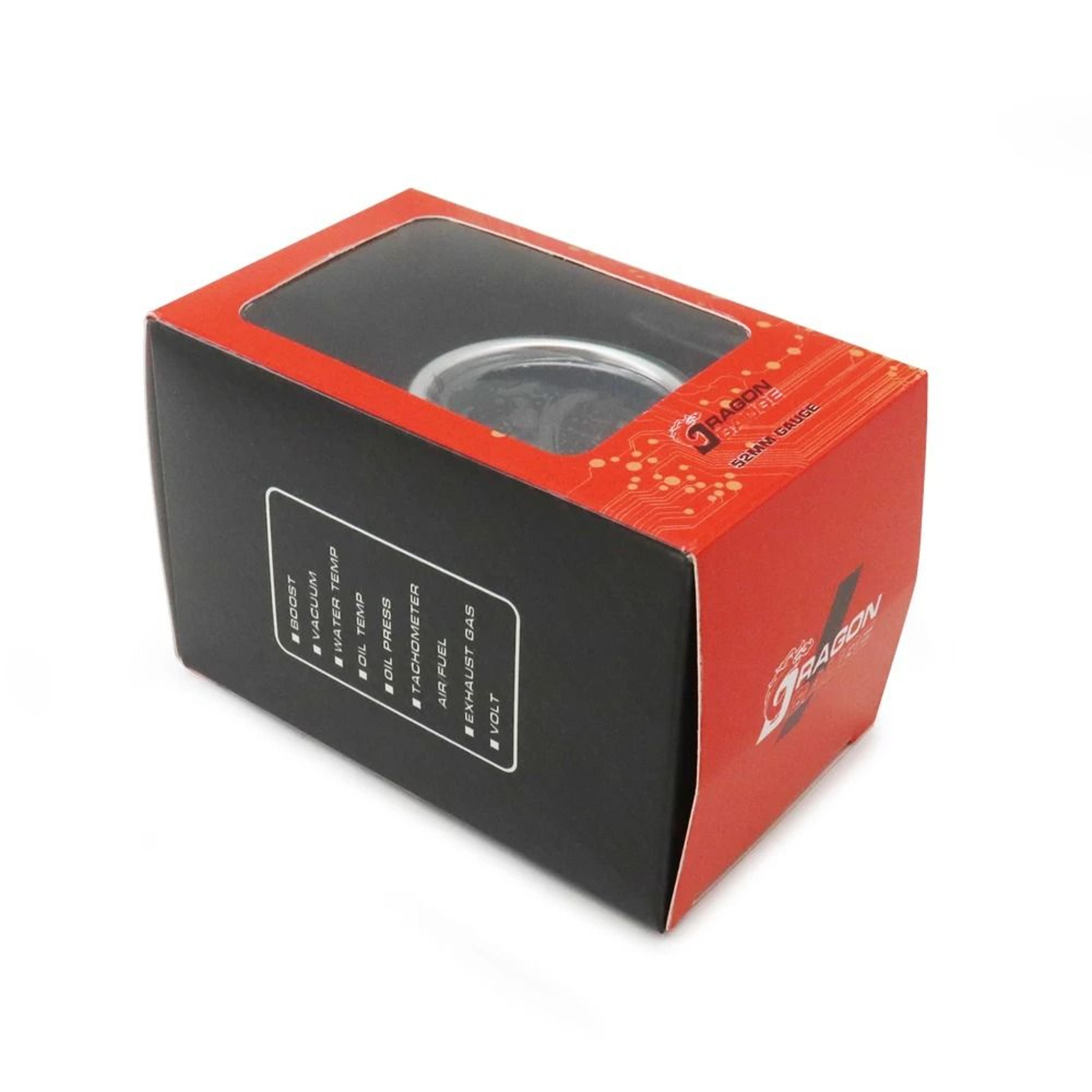 Universal 52mm Analog LED Gauge With White Case And Gauge Pod 5