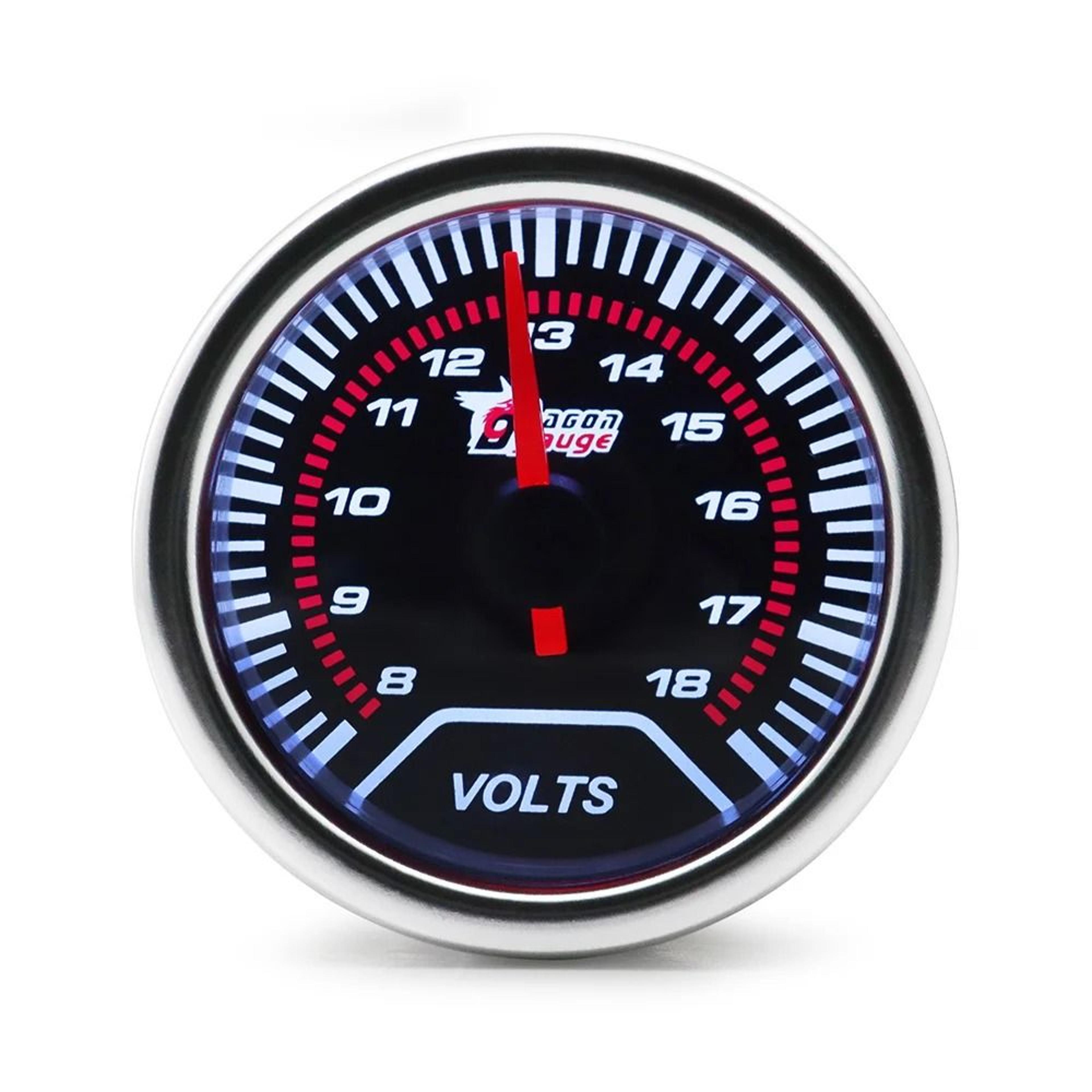 Universal 52mm Analog LED Gauge With White Case And Gauge Pod 13