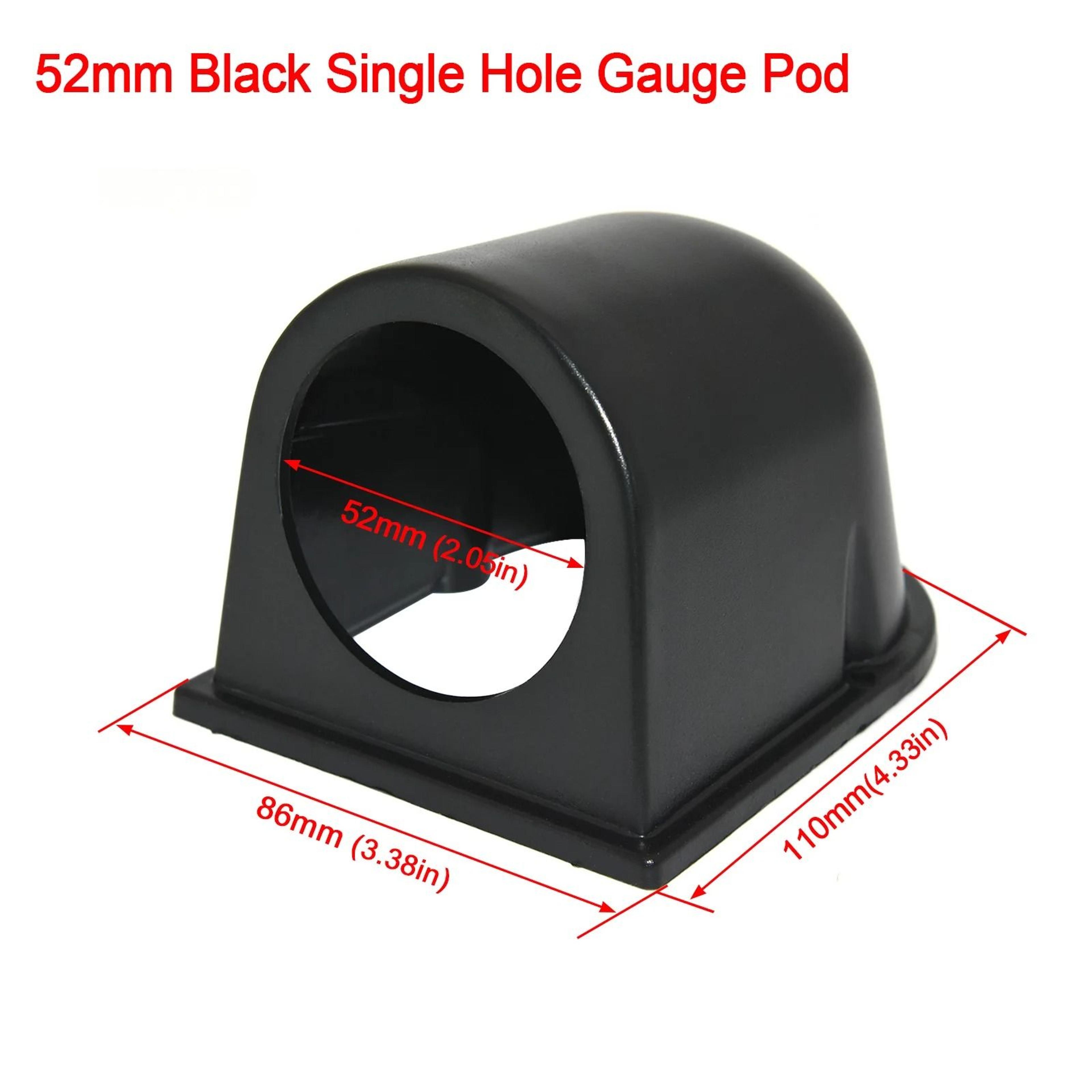52mm Car Gauge Pod Black Single Dual Triple Hole Holder Bracket 5