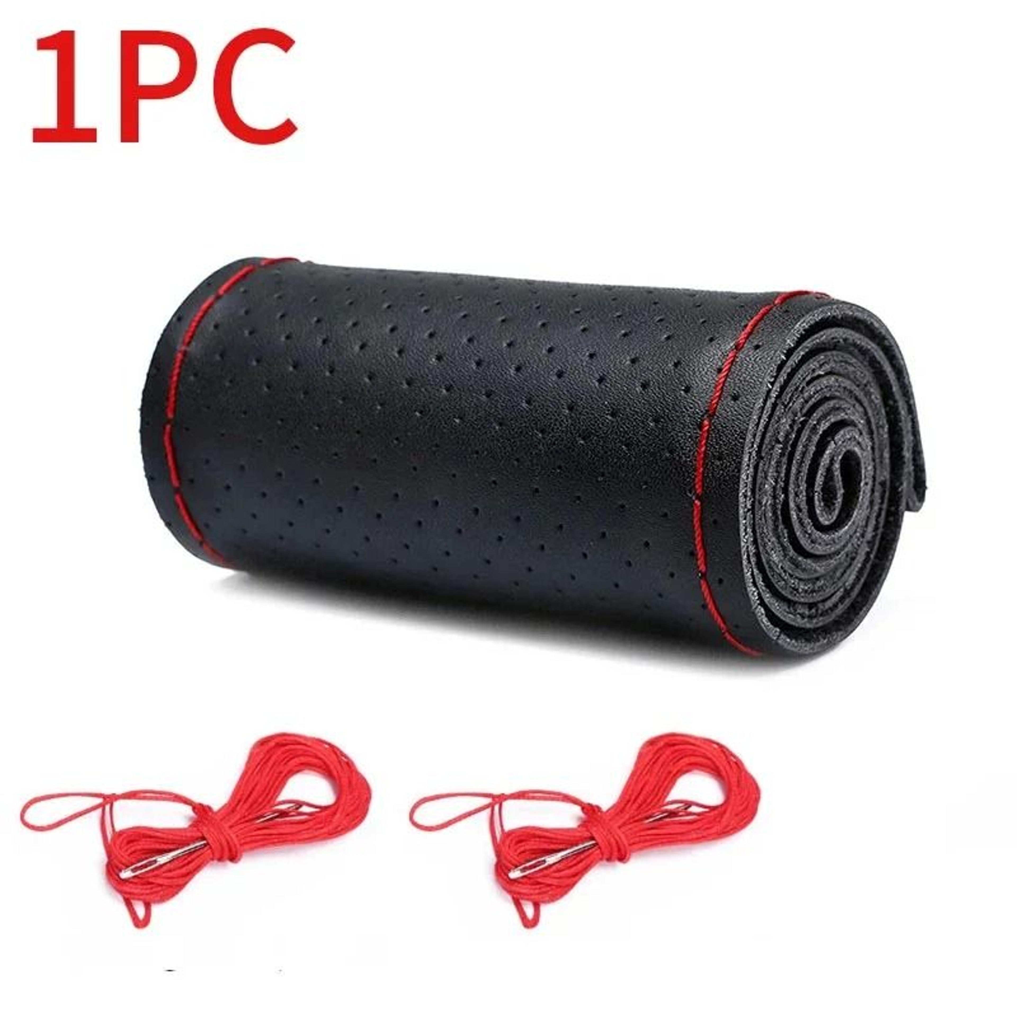 Genuine Leather Steering Wheel Cover For Car With Anti Scratch Protection 6