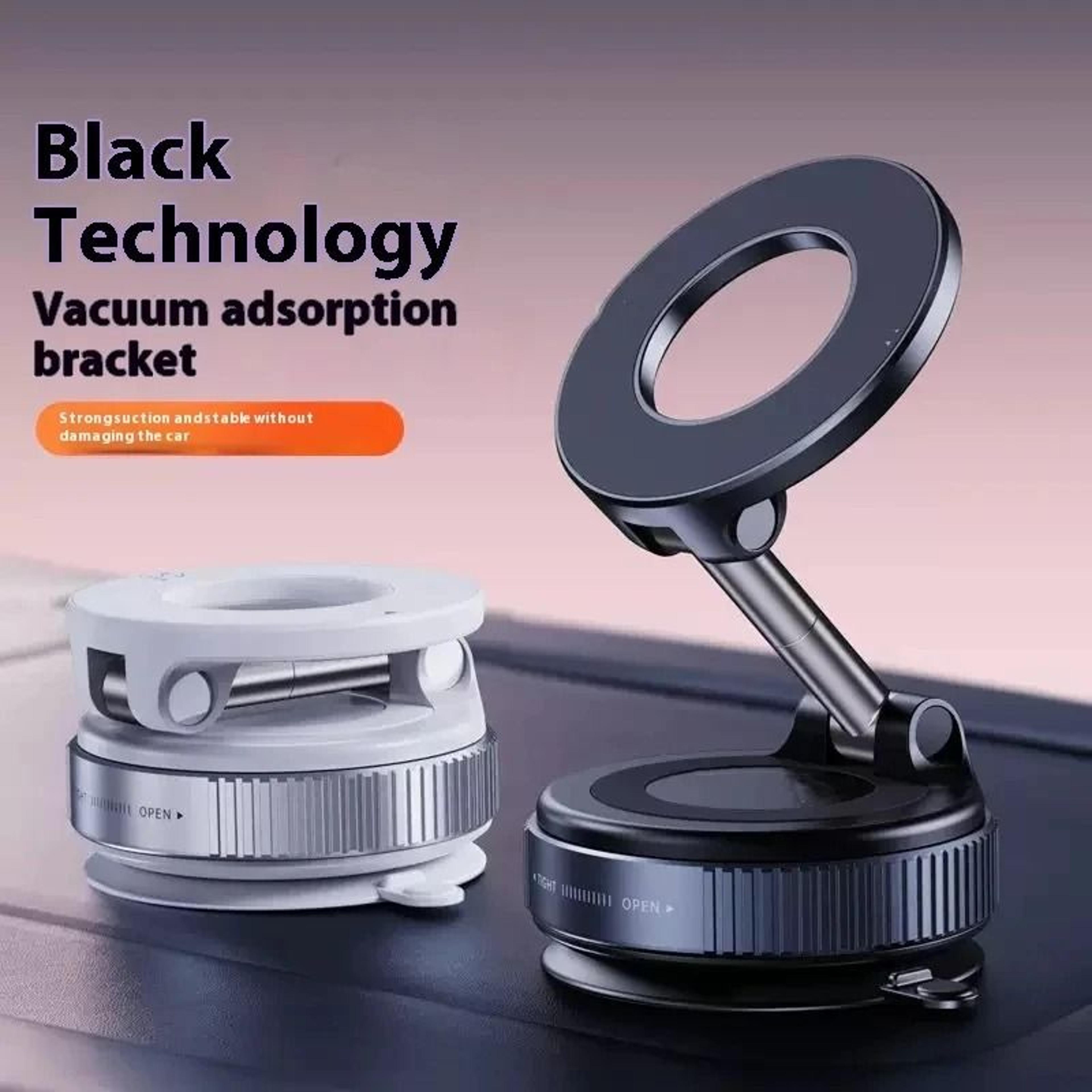 Strong Magnetic Car Phone Holder Foldable Vacuum Mount With 360 Degree Adjustment 1