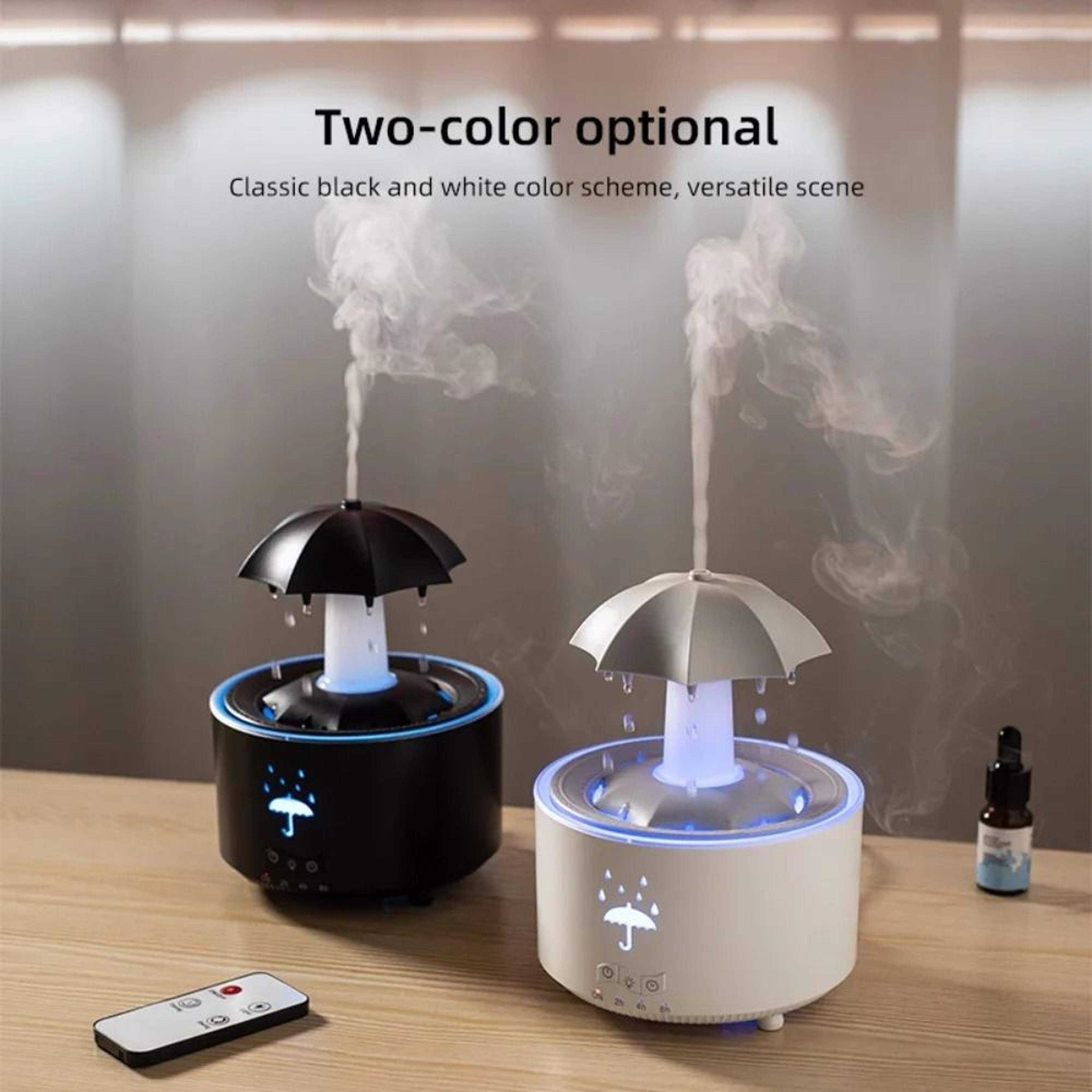 Rotating Umbrella Water Drop Air Humidifier With Colorful Night Lights And Quiet Mist Aroma Diffuse 5