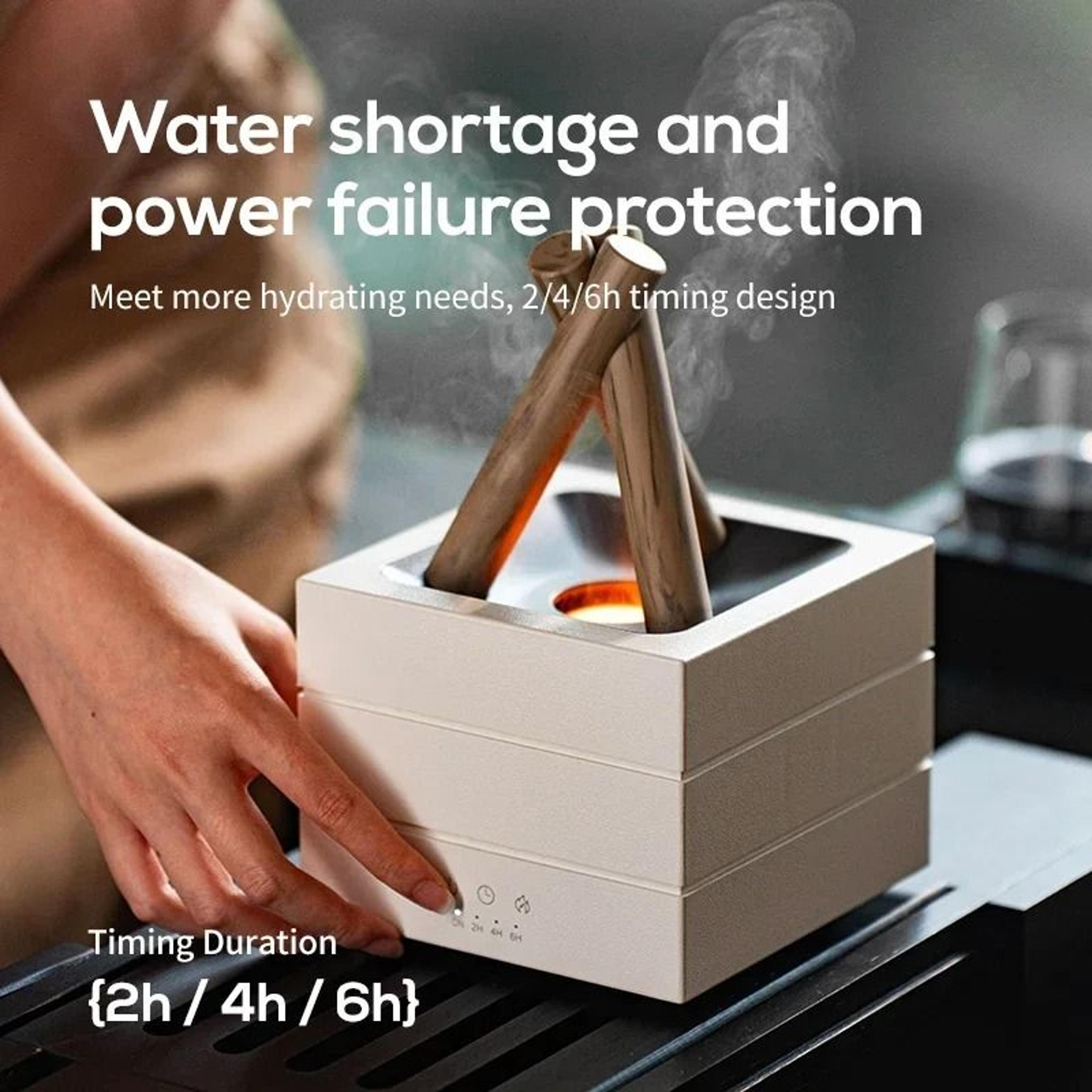 280 Ml Flame Aroma Diffuser USB Air Humidifier With Colorful Atmosphere Light And Remote Control 1