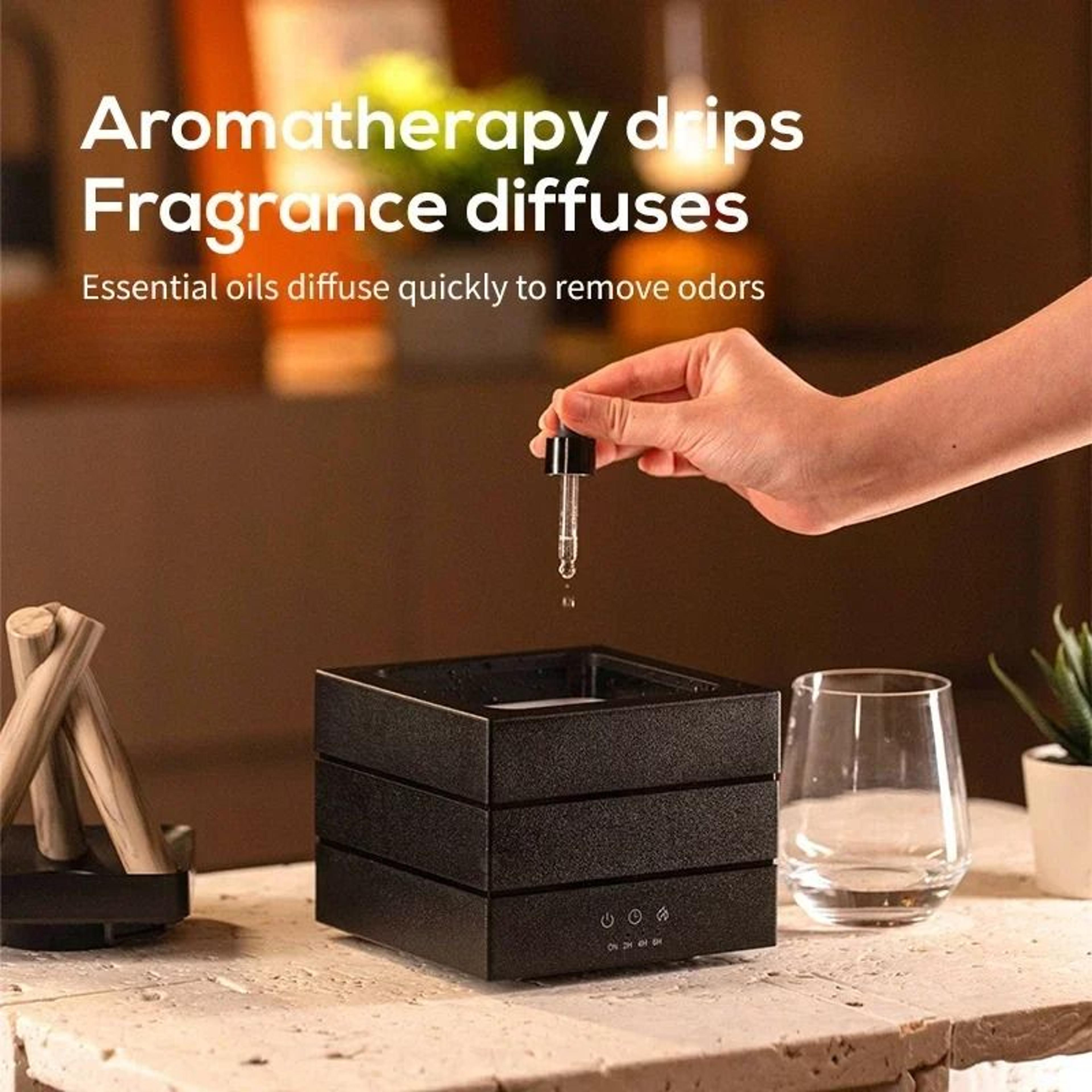 280 Ml Flame Aroma Diffuser USB Air Humidifier With Colorful Atmosphere Light And Remote Control 2