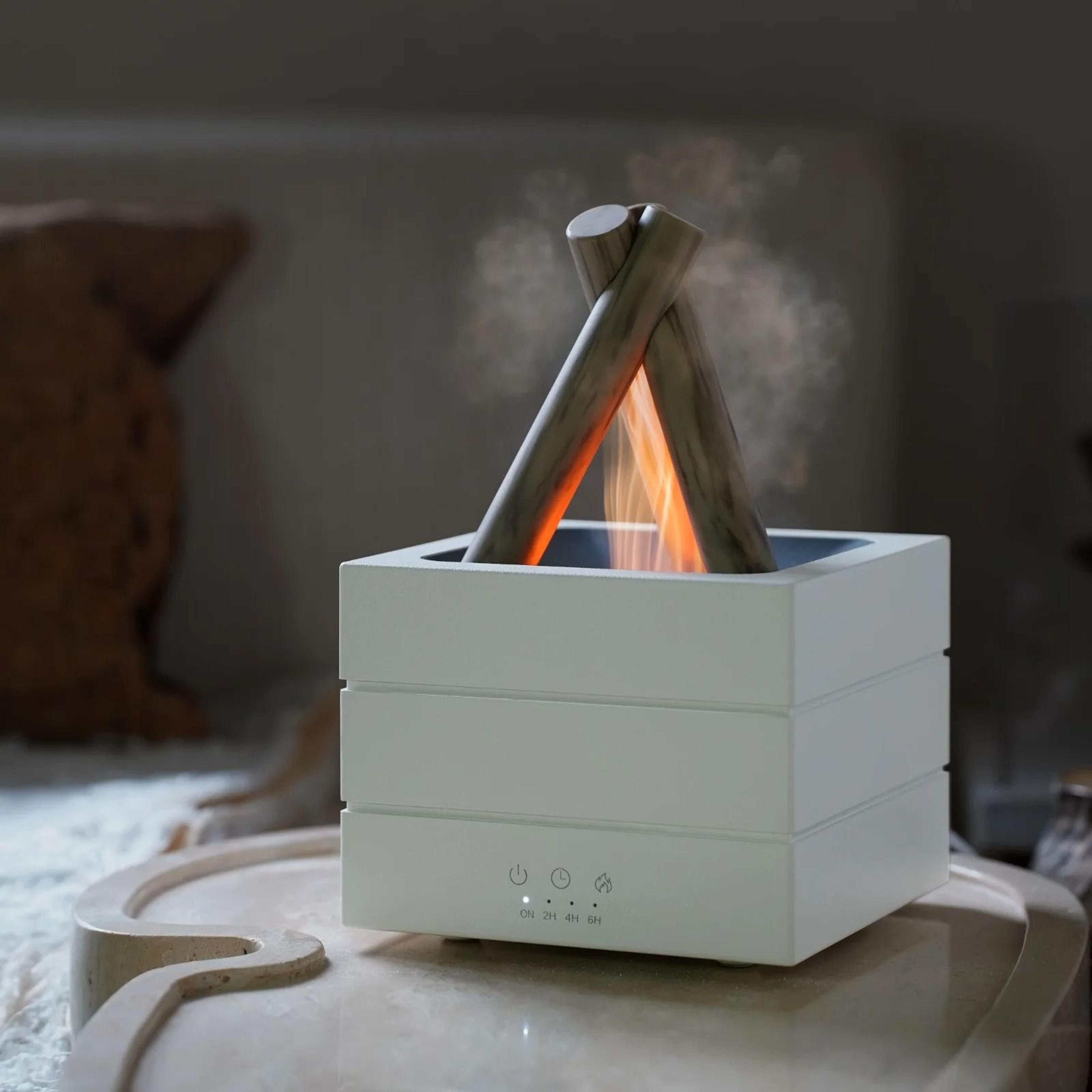 280 Ml Flame Aroma Diffuser USB Air Humidifier With Colorful Atmosphere Light And Remote Control 6