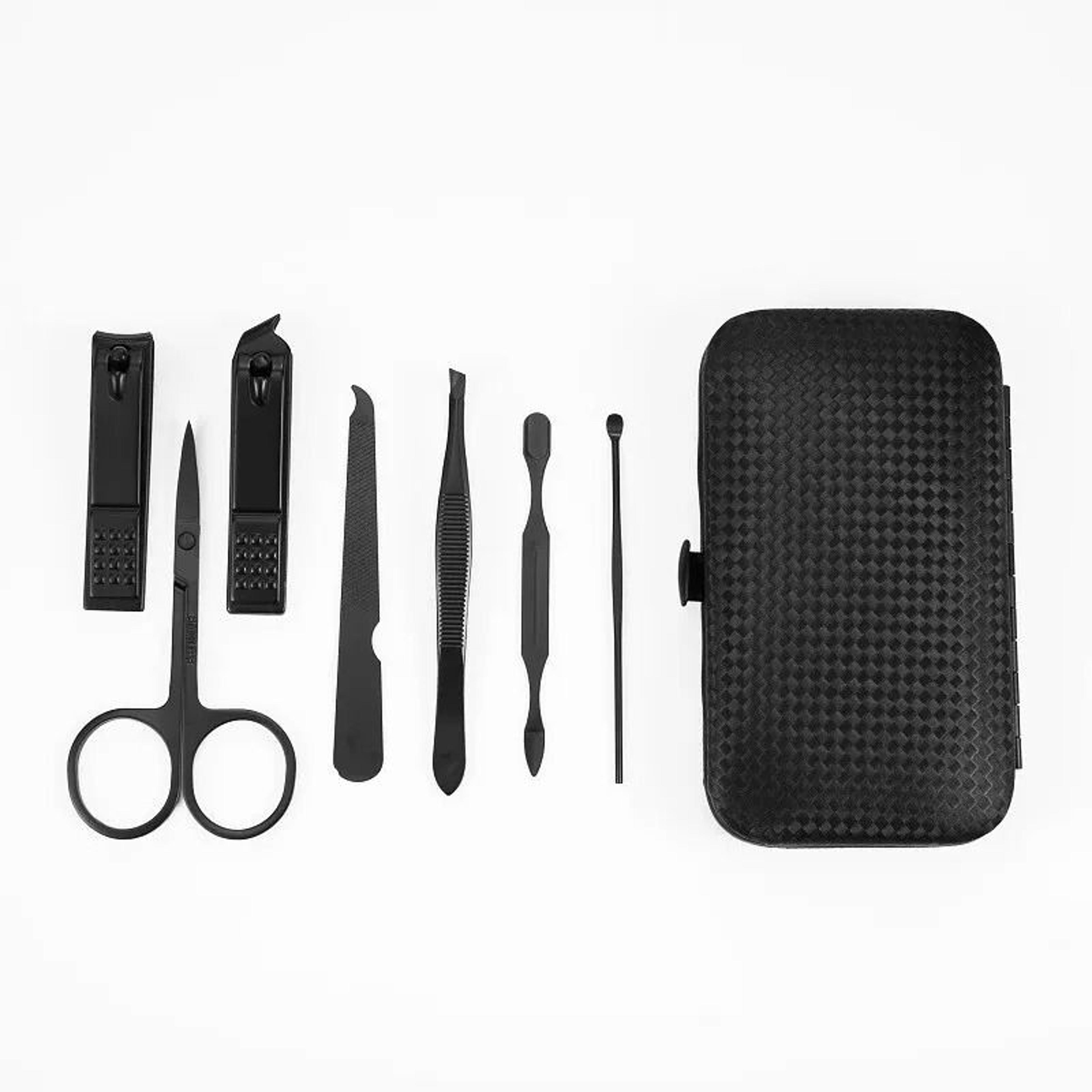 Stainless Steel Manicure Set Nail Clippers Kit 7 10 12 18 20 24 PCS With Leather Case 4