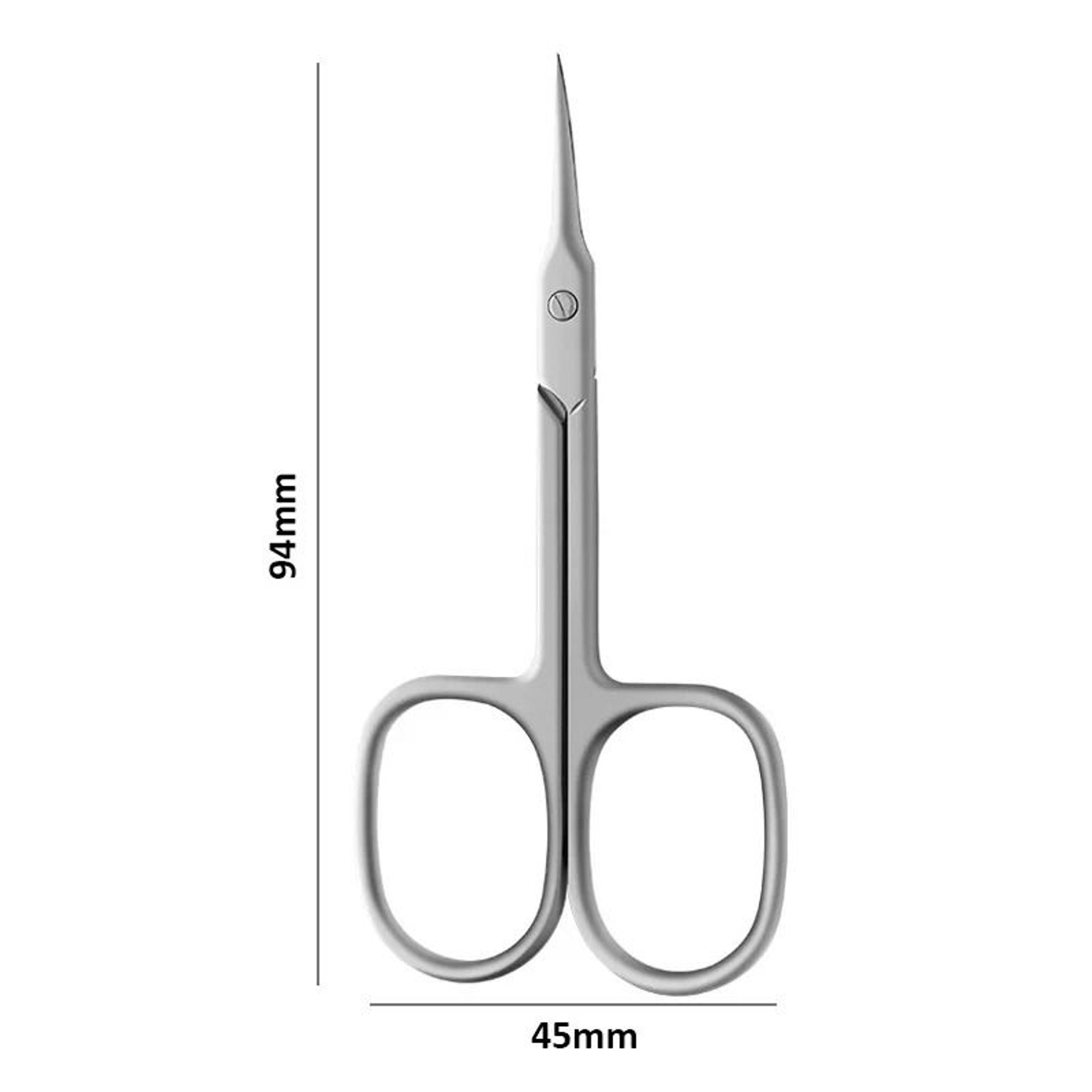 Stainless Steel Curved Tip Thin Blade Cuticle Scissors And Trimmer Manicure Tool 4