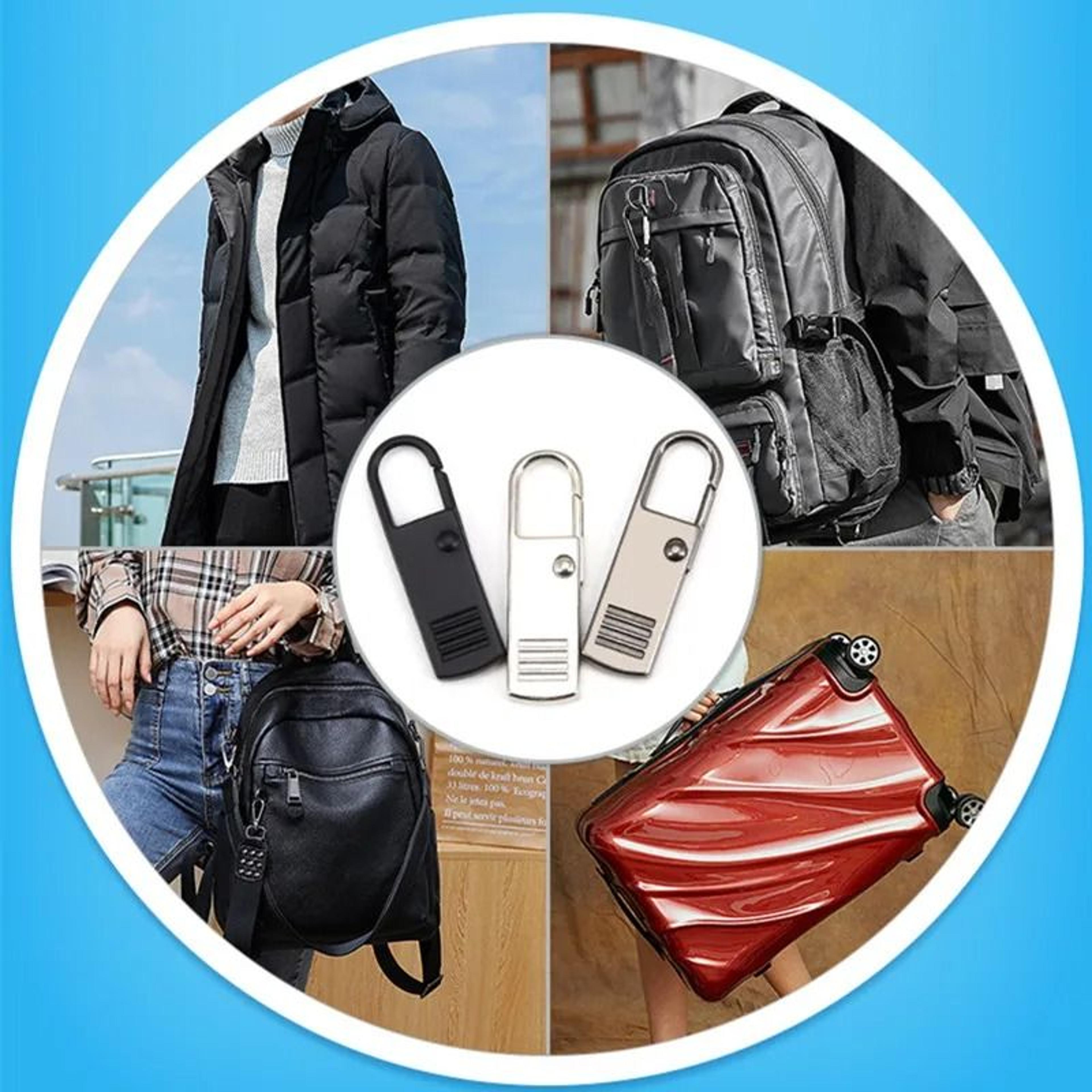 Zipper Slider Puller Instant Zipper Repair Kit Replacement For Travel Bags Suitcases And Sewing Pro 4