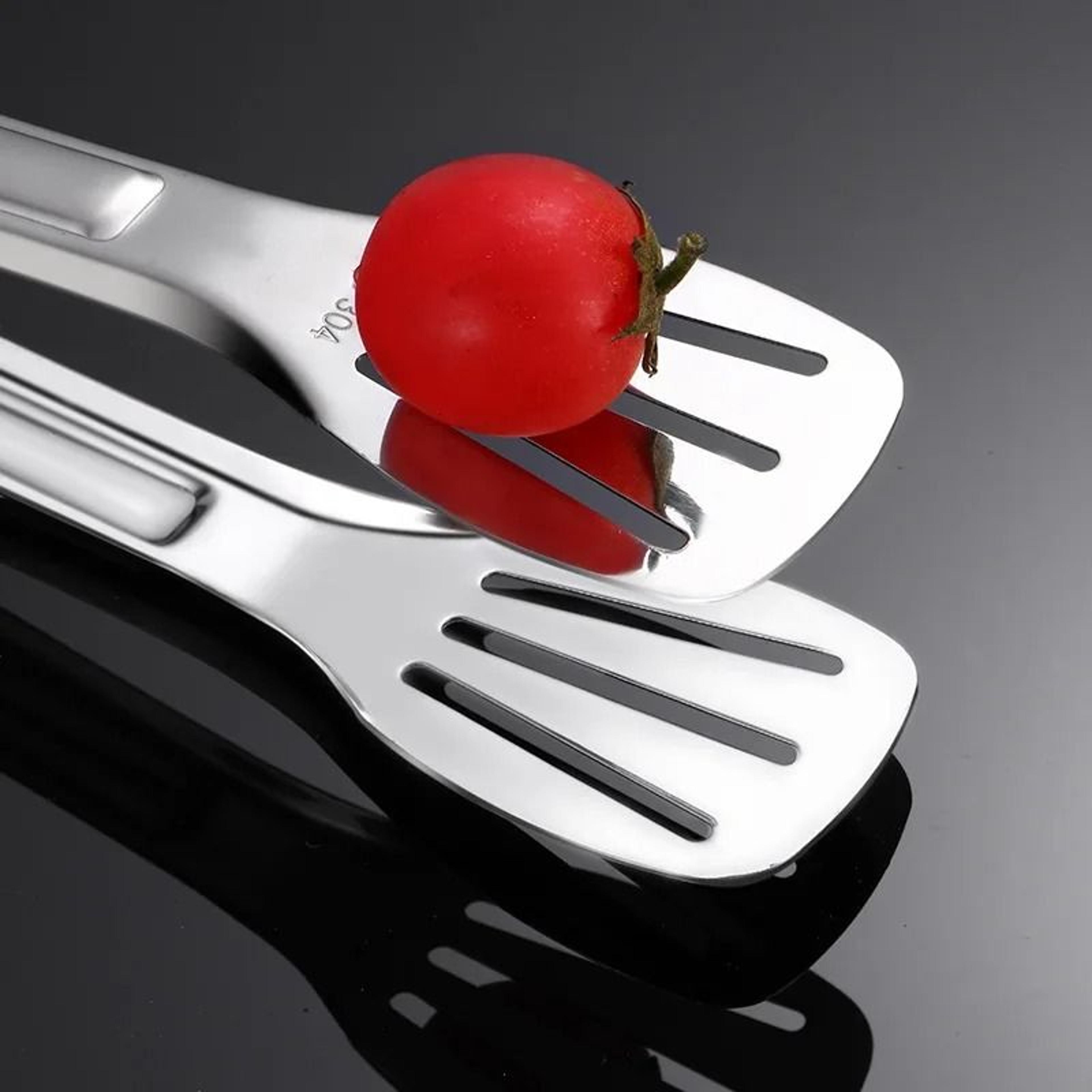 Stainless Steel Food Tongs BBQ Meat Salad Steak Food Serving Clip Long Kitchen Utensils 4