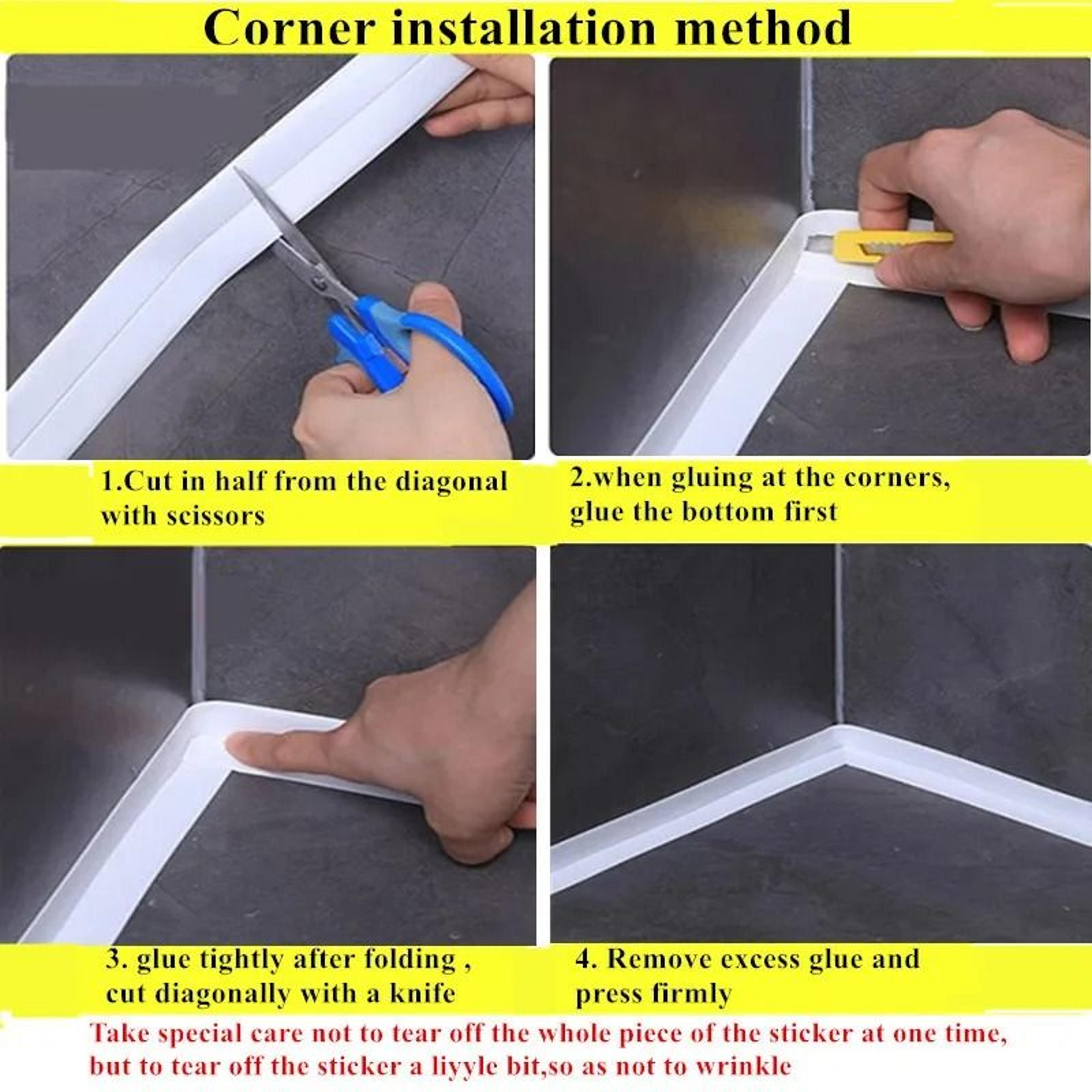 Waterproof Self Adhesive Wall Sealing Tape For Kitchen And Bathroom 3