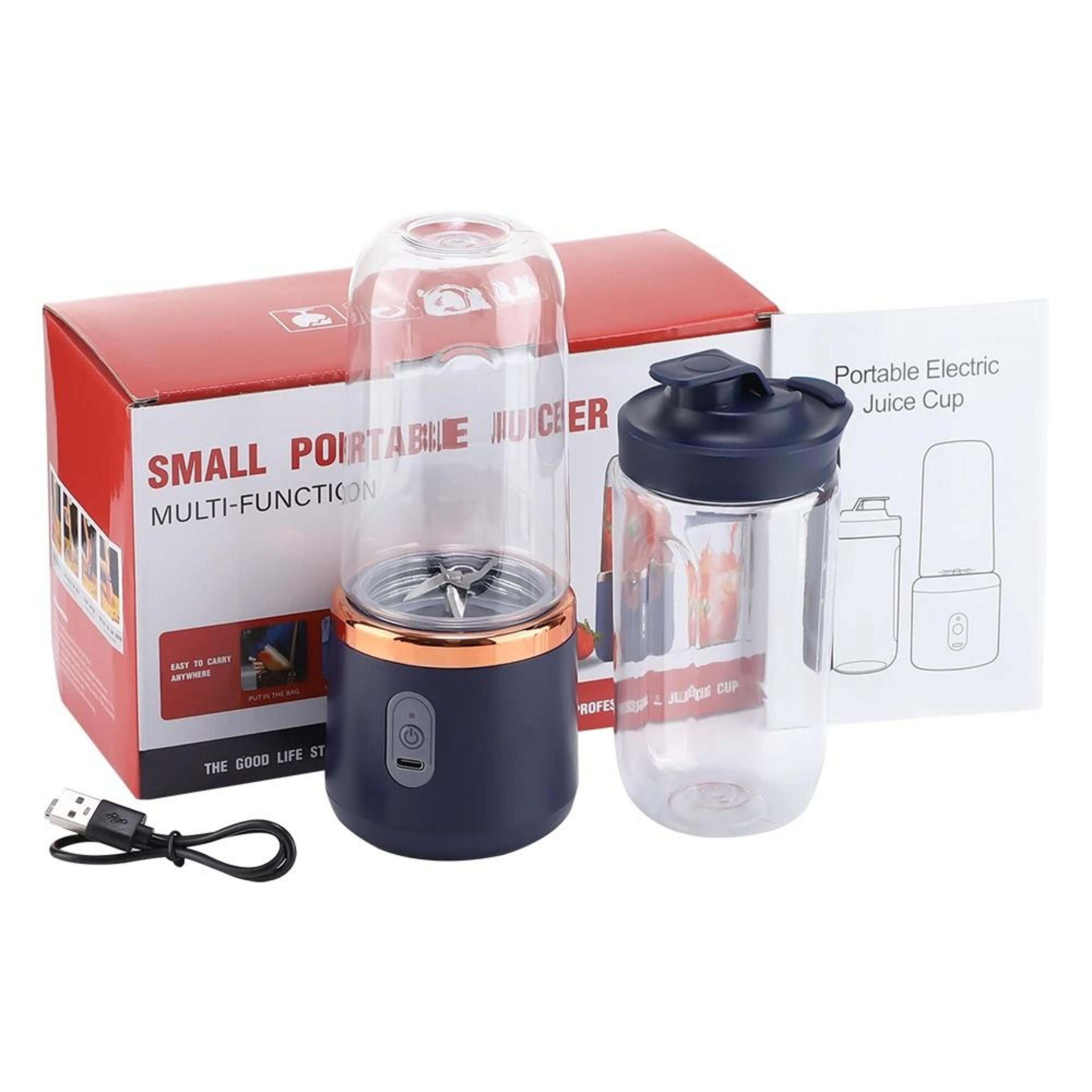 Electric Juicer Cup With 6 Blades Portable USB Rechargeable Personal Smoothie Blender 6