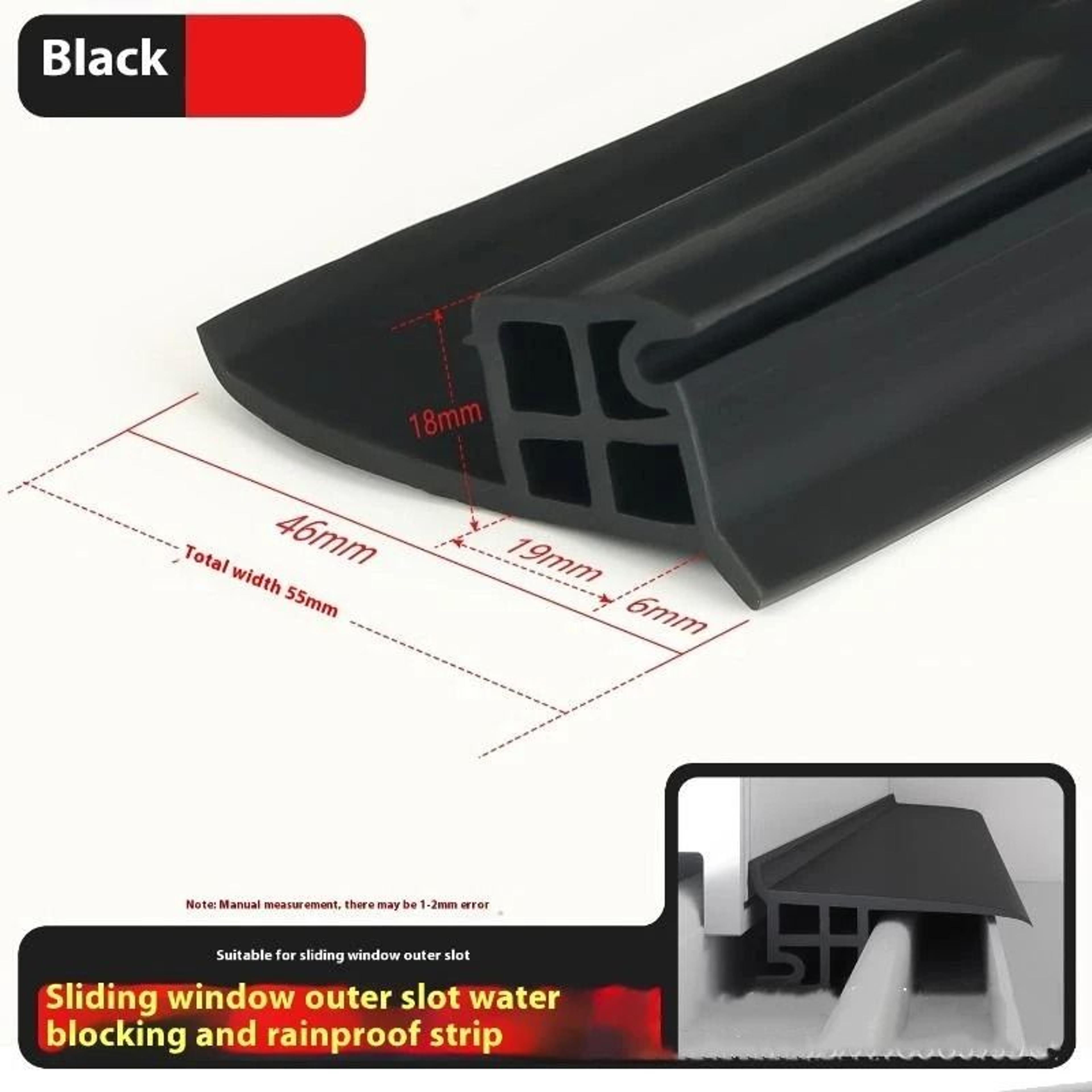 Window Water Blocking Bar For Sliding Windows And Balcony Weatherproof Sealing 9