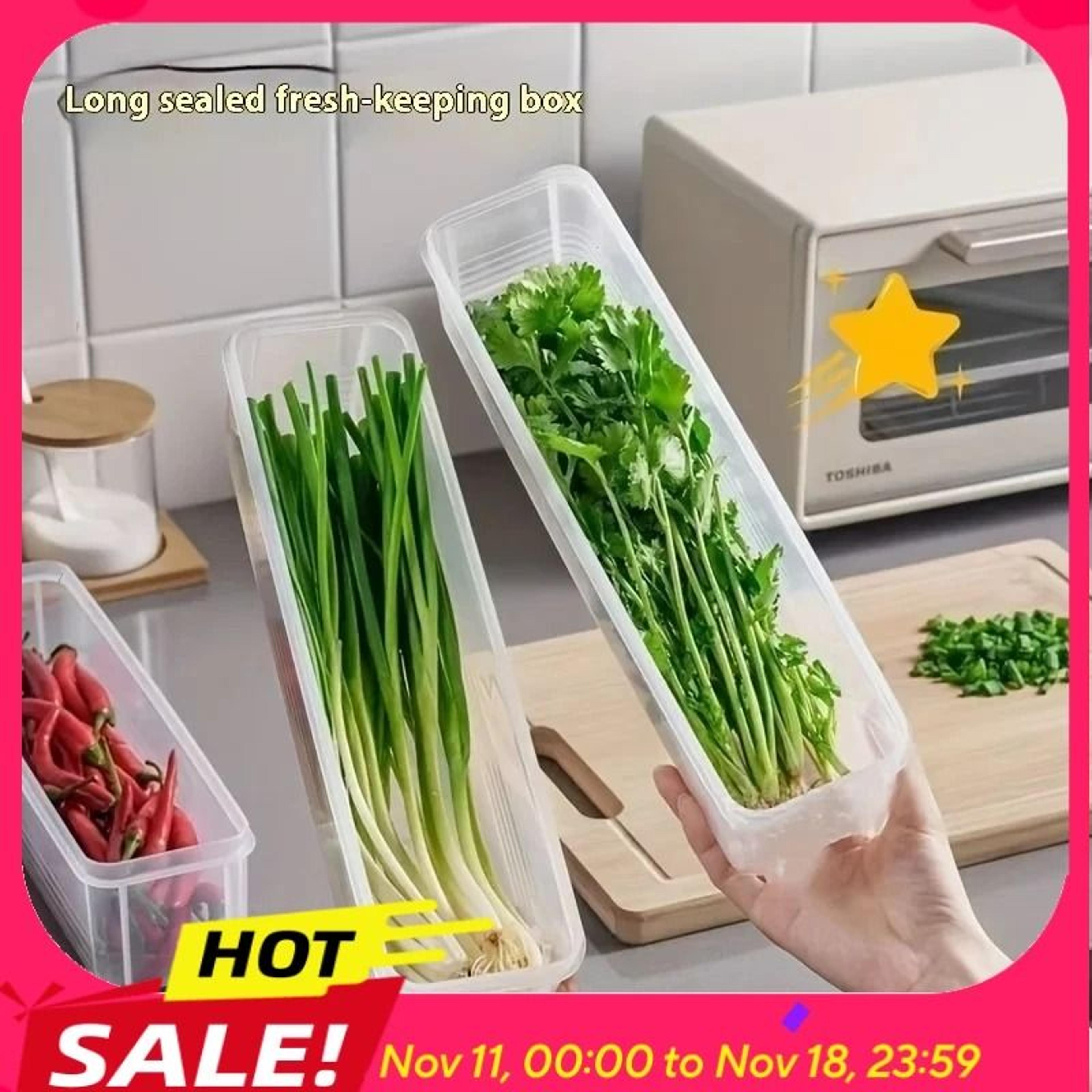 Refrigerator Fresh Keeping Storage Box Transparent Sealed Food Preservation Container 0