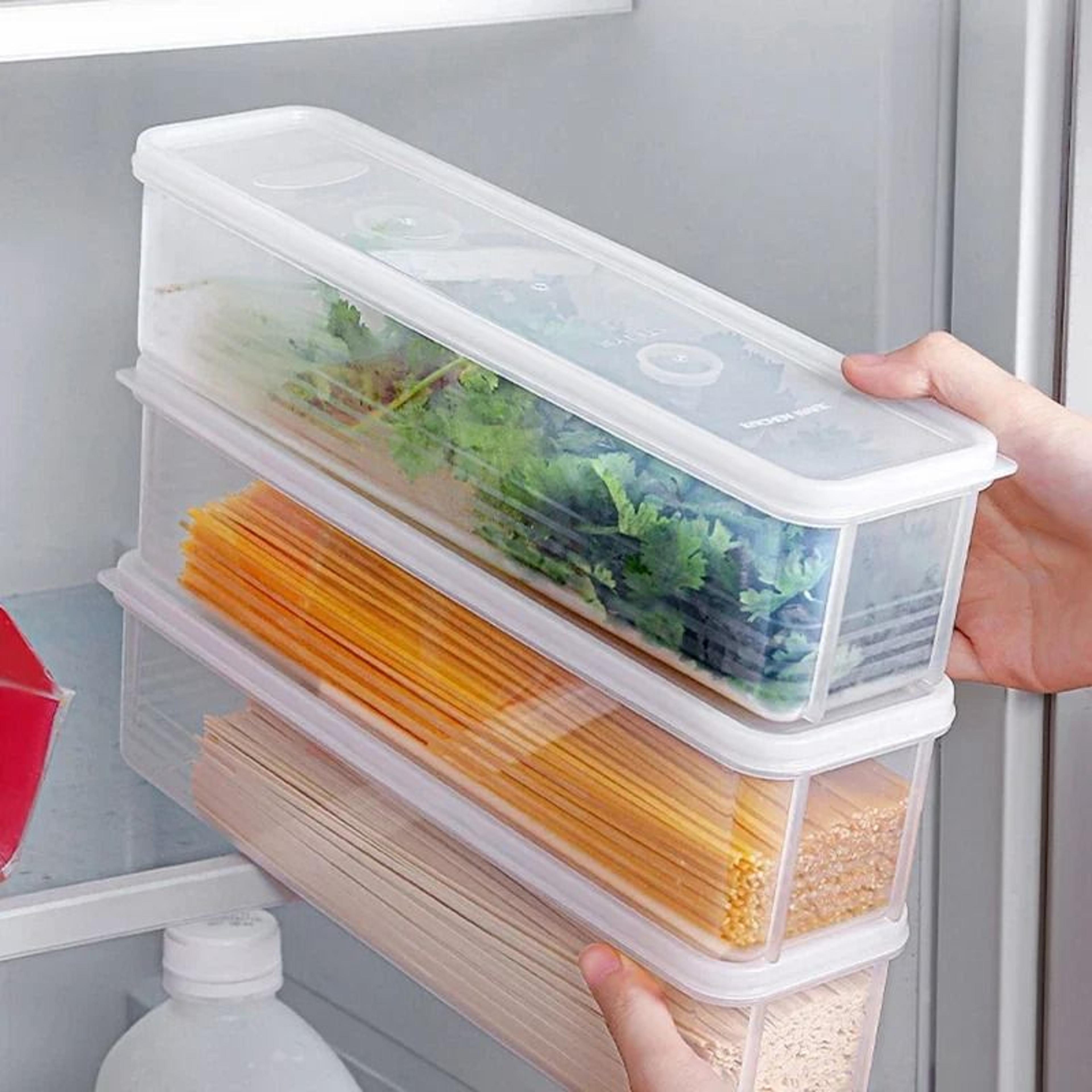 Refrigerator Fresh Keeping Storage Box Transparent Sealed Food Preservation Container 2