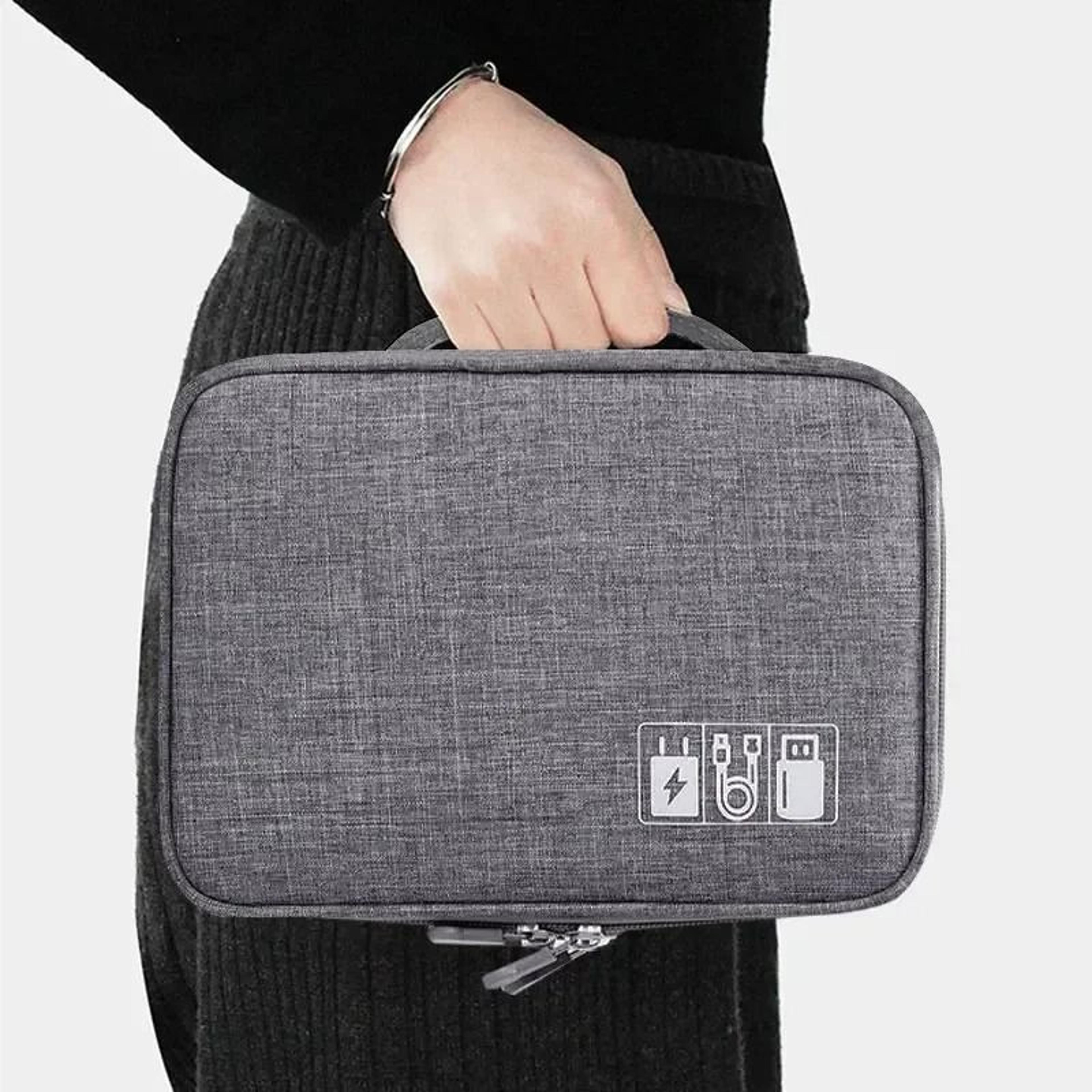 Large Capacity Waterproof Digital Organizer Bag For Cables Chargers And Travel Electronics 4