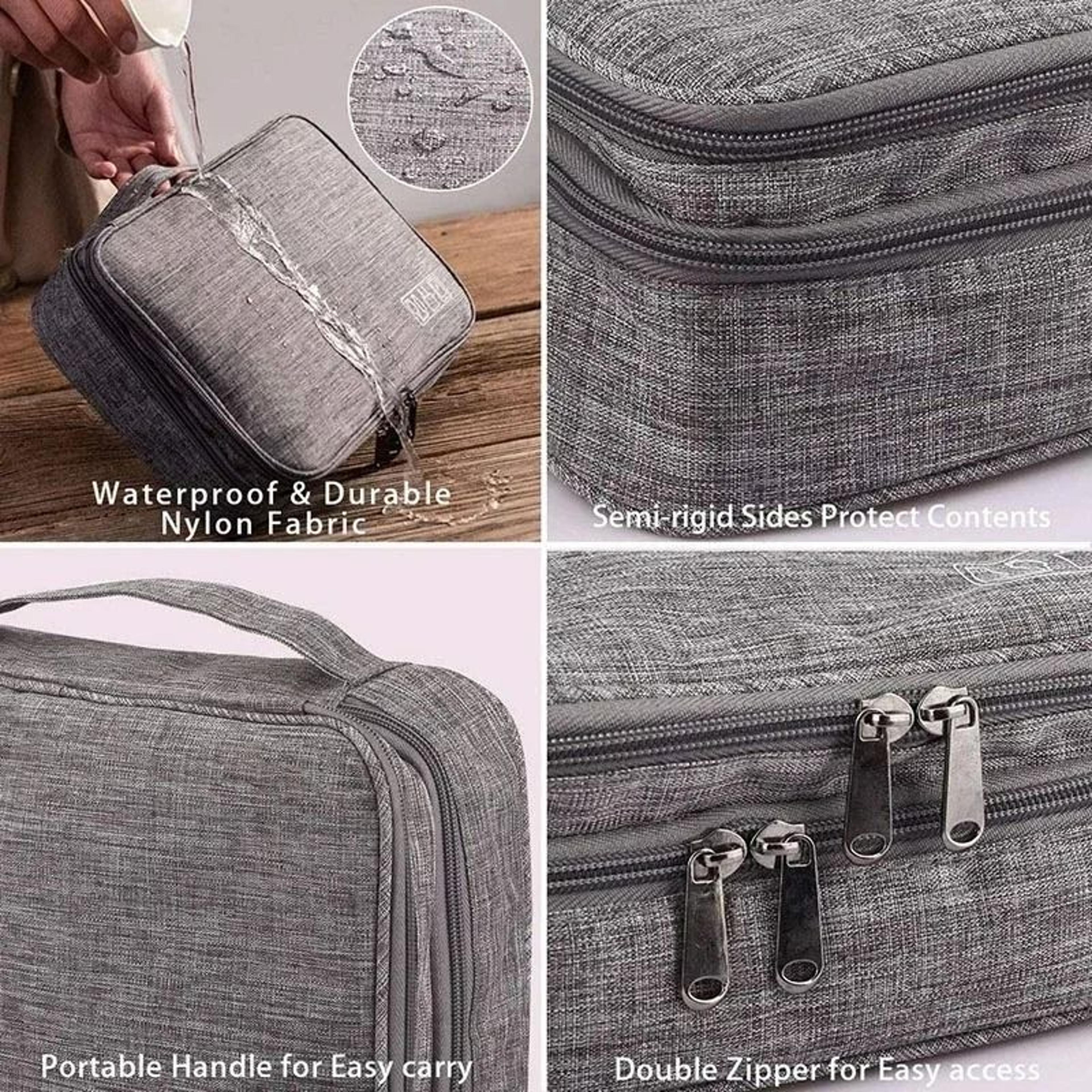 Large Capacity Waterproof Digital Organizer Bag For Cables Chargers And Travel Electronics 5