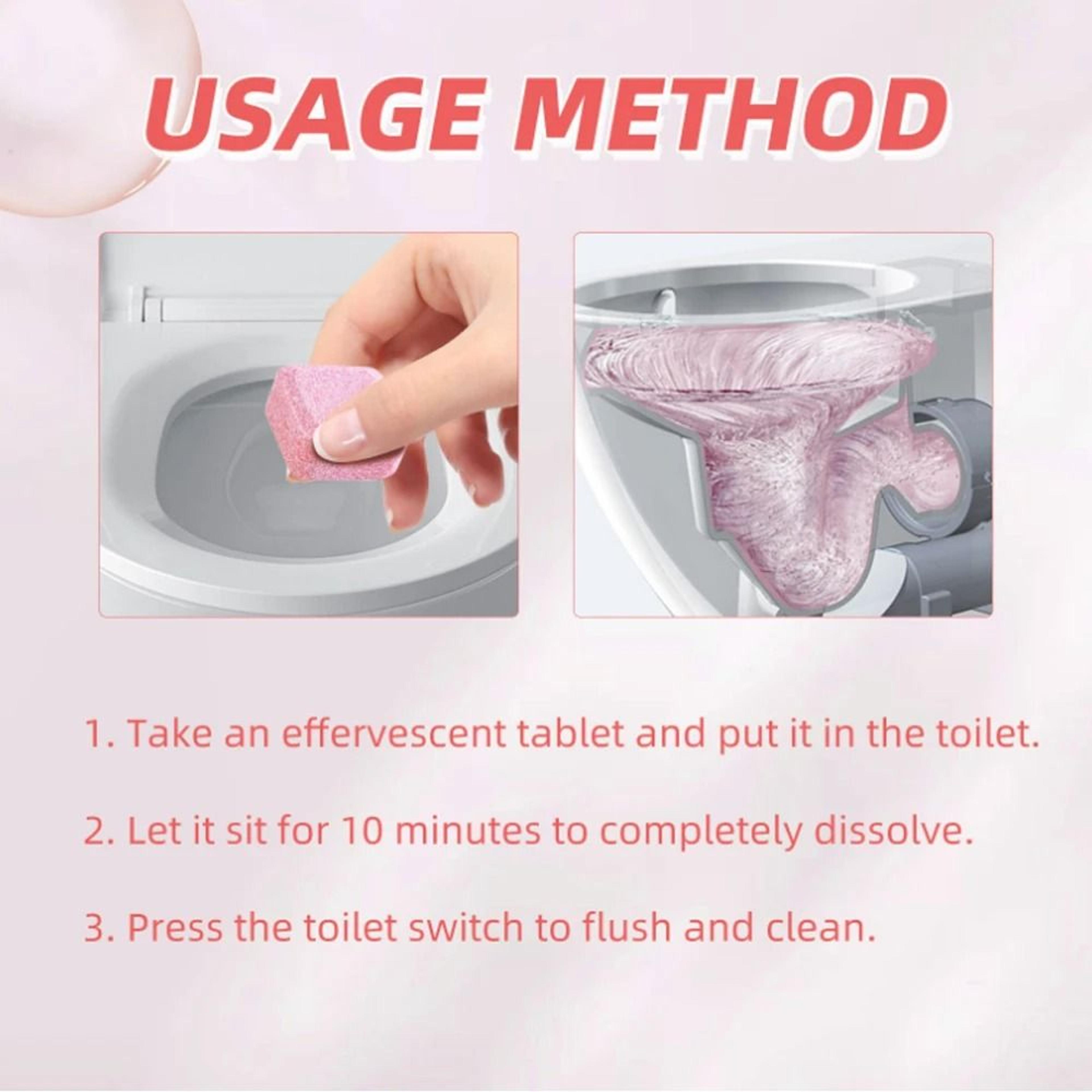 Effervescent Toilet Cleaning Tablets Pack For Deodorising And Removing Urine Scale Stains 5