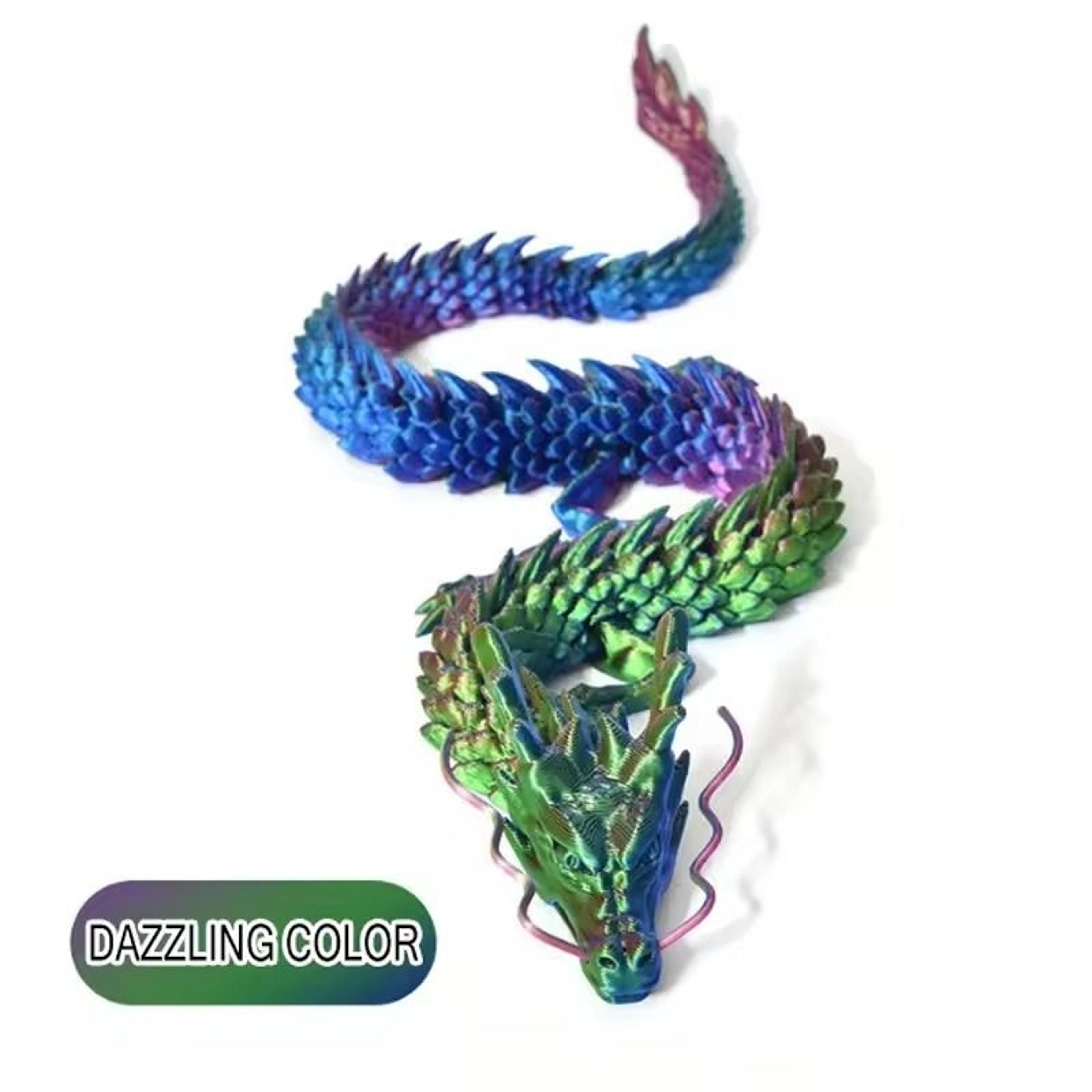 Huge 3D Printed Jointed Dragon Figurine Decoration 90cm 11