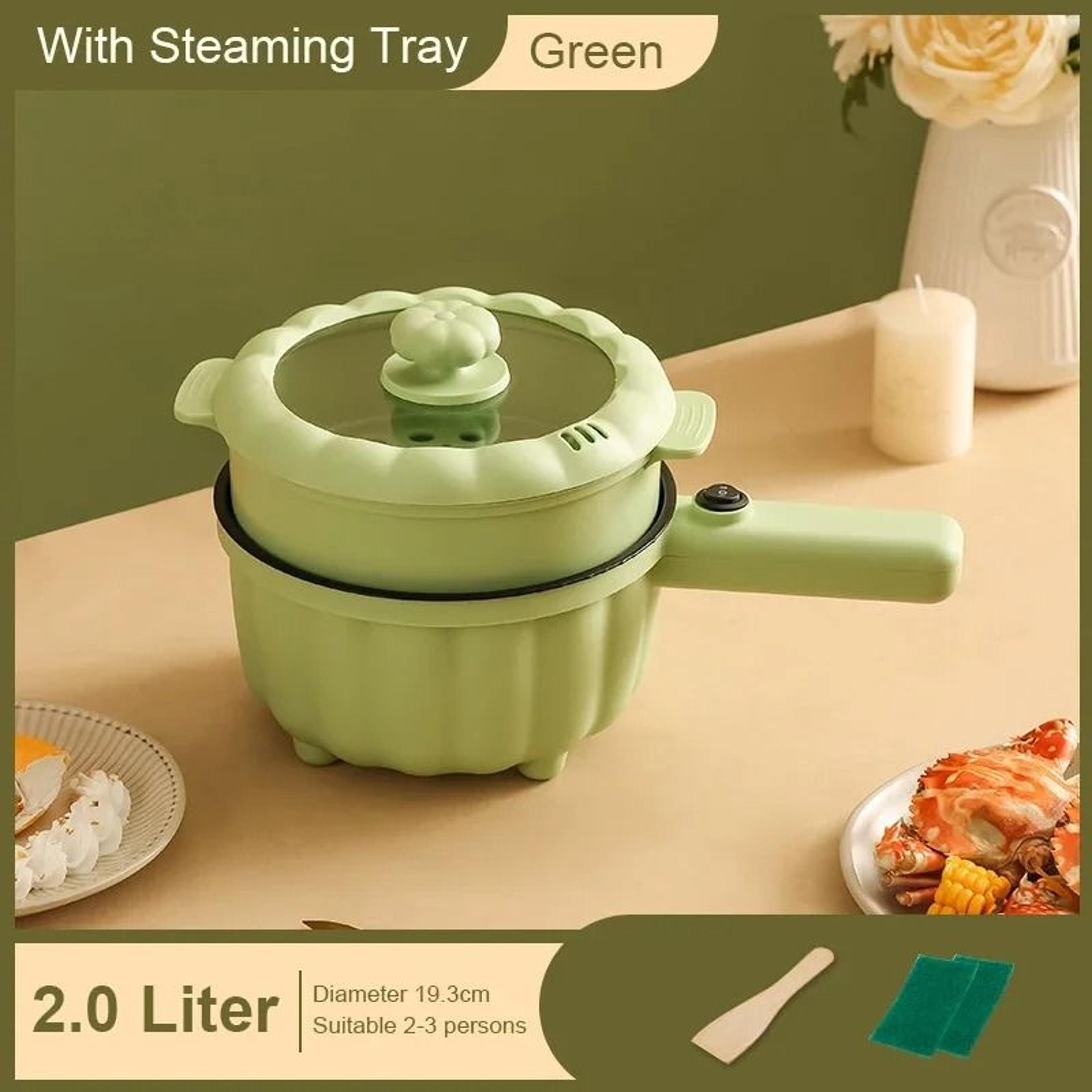 Multifunction Electric Mini Skillet And Hotpot Cooker With Ceramic Glaze Liner 11