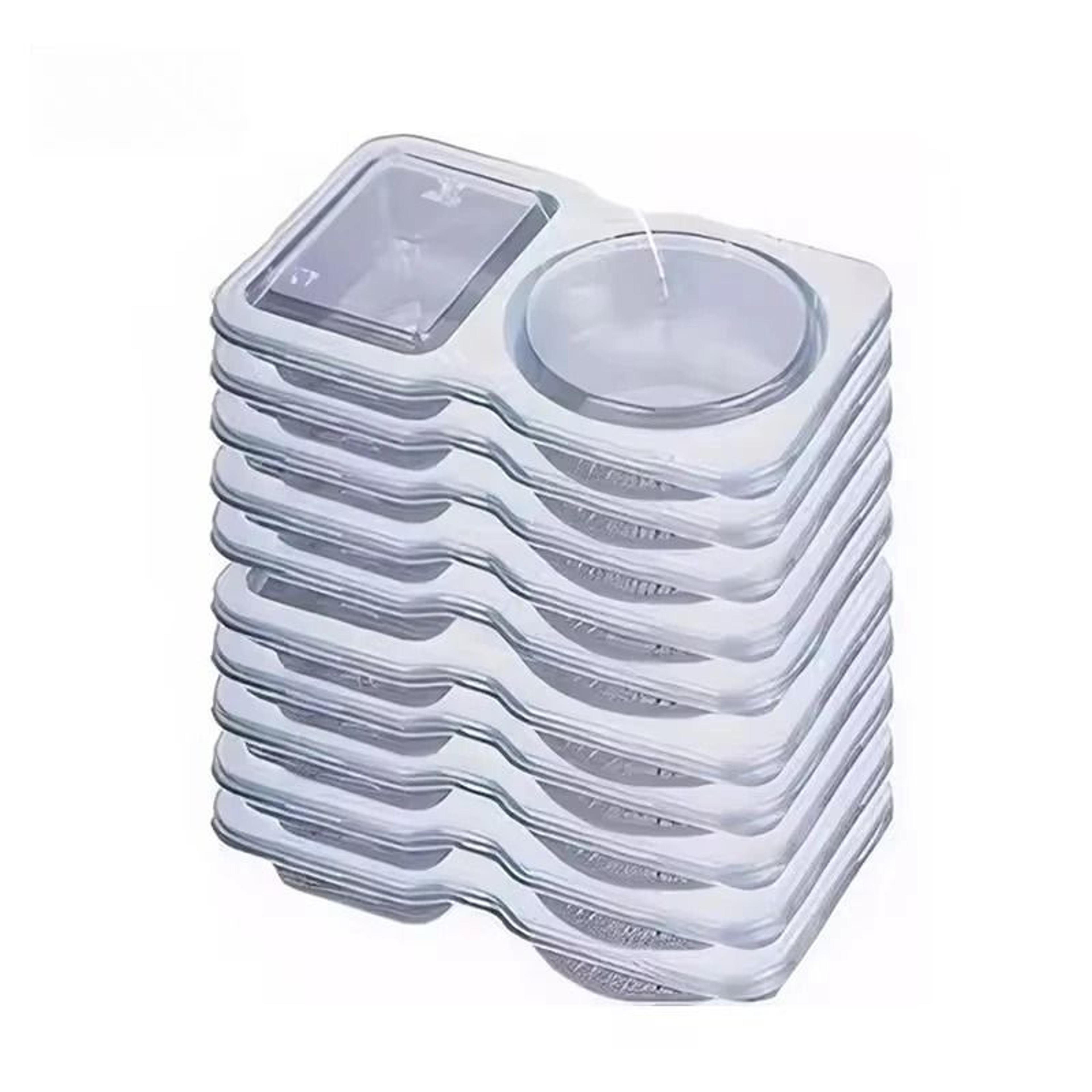 Dual Compartment Condiment And Snack Containers With Lids For Food Storage 6