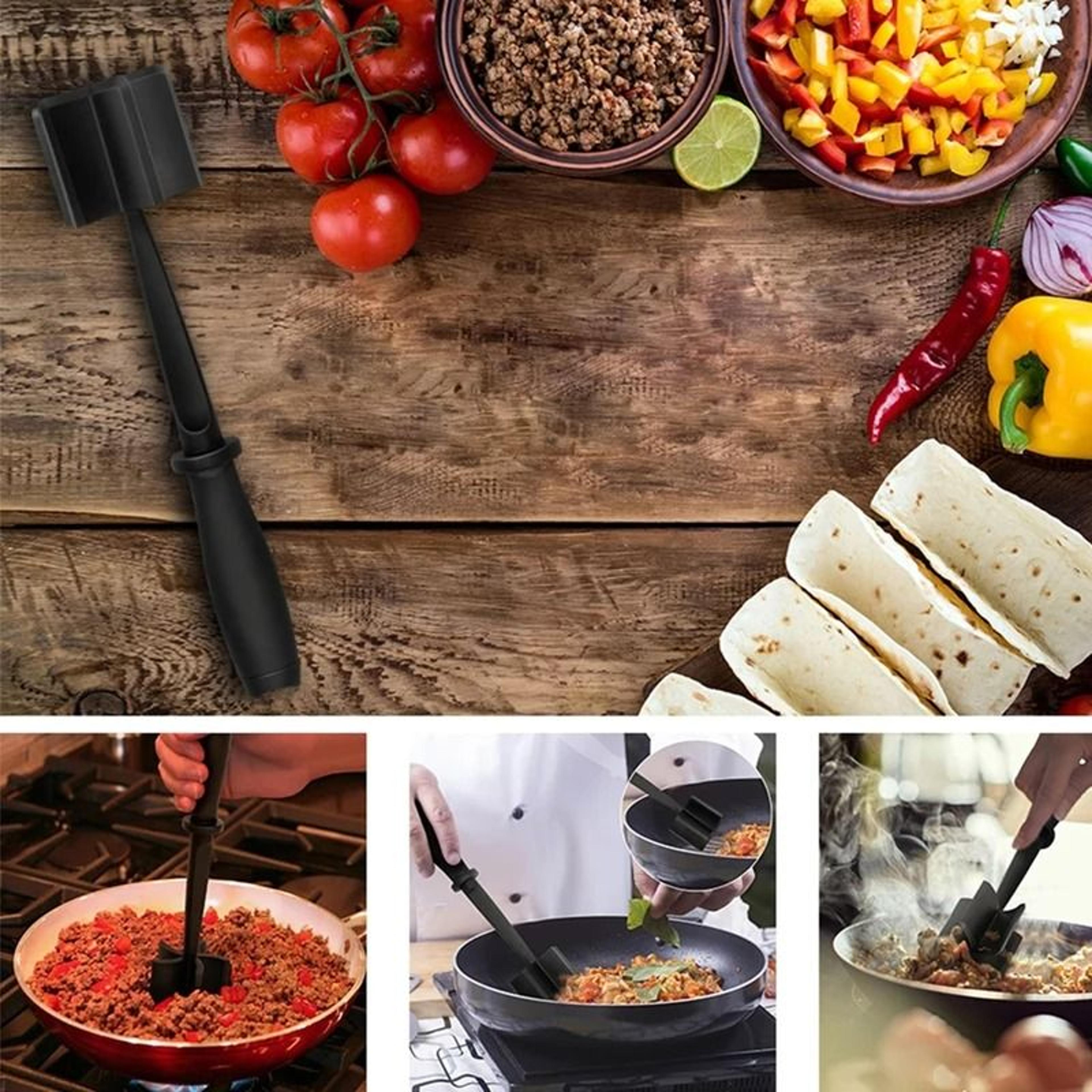 Kitchen Meat Chopper And Ground Beef Masher Tool For Mixing And Mincing 2