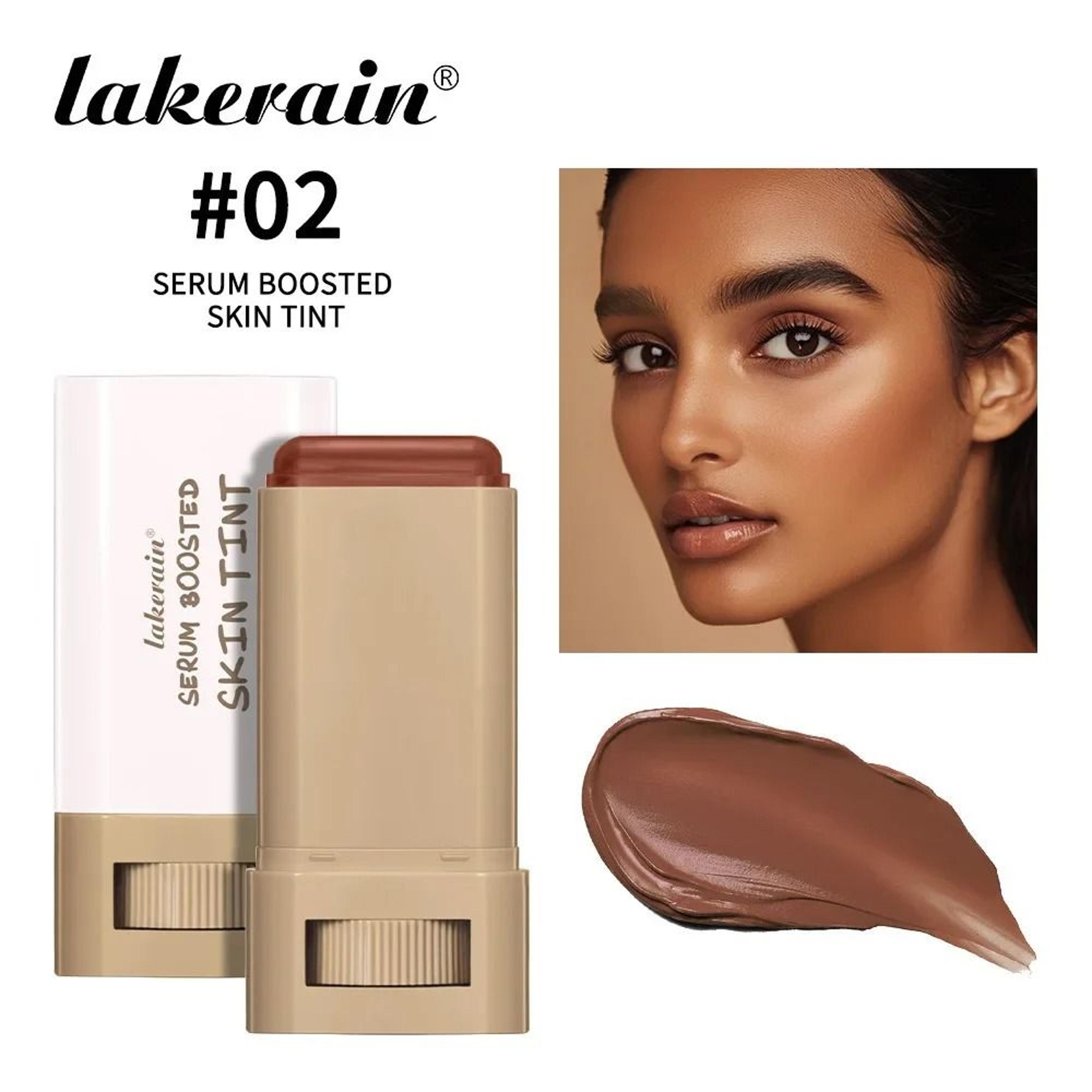 Long Lasting Foundation Makeup Stick With Built In Blending Brush Concealer Coverage 13