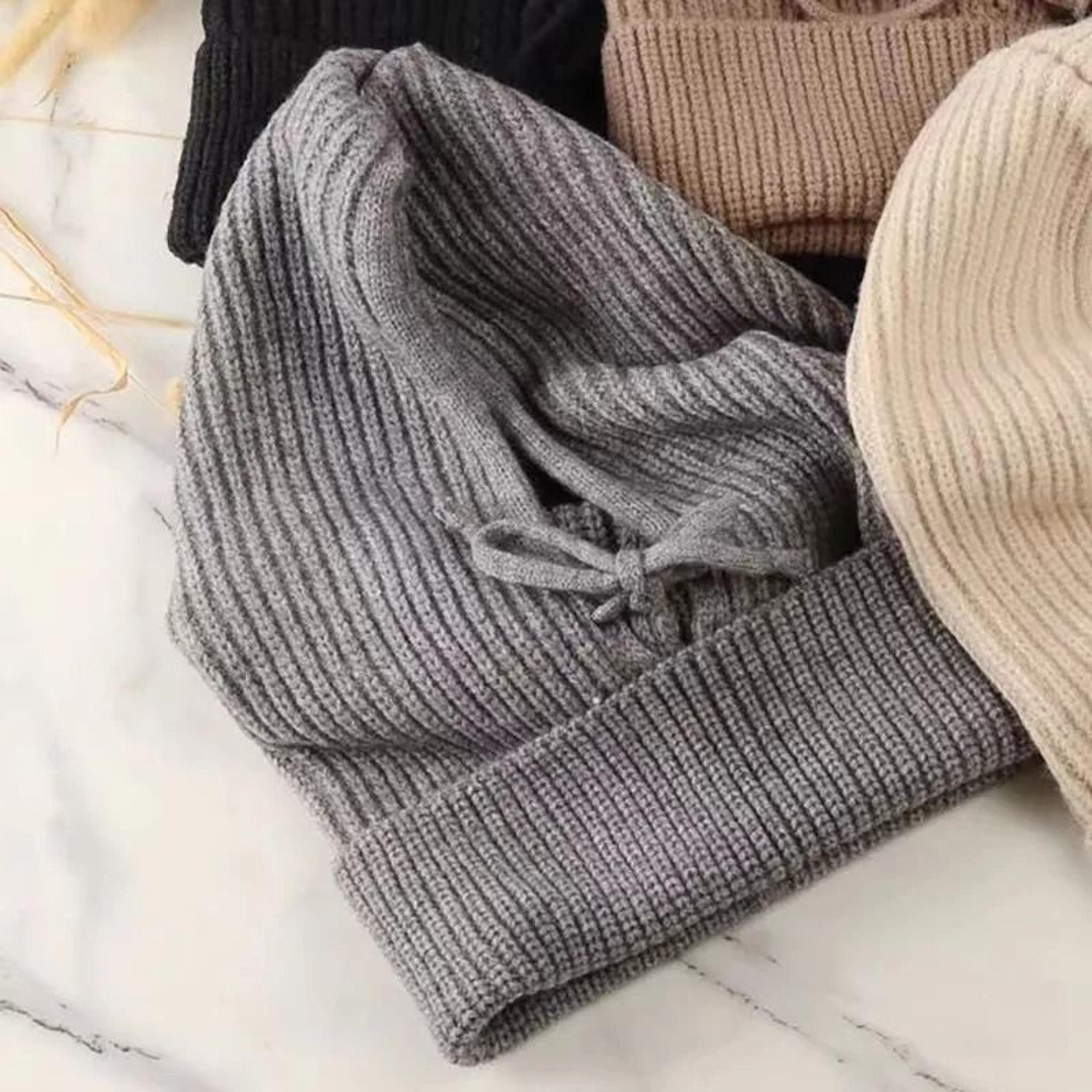 Knitted Hooded Winter Balaclava Hat For Women With Warm Neck Collar 3