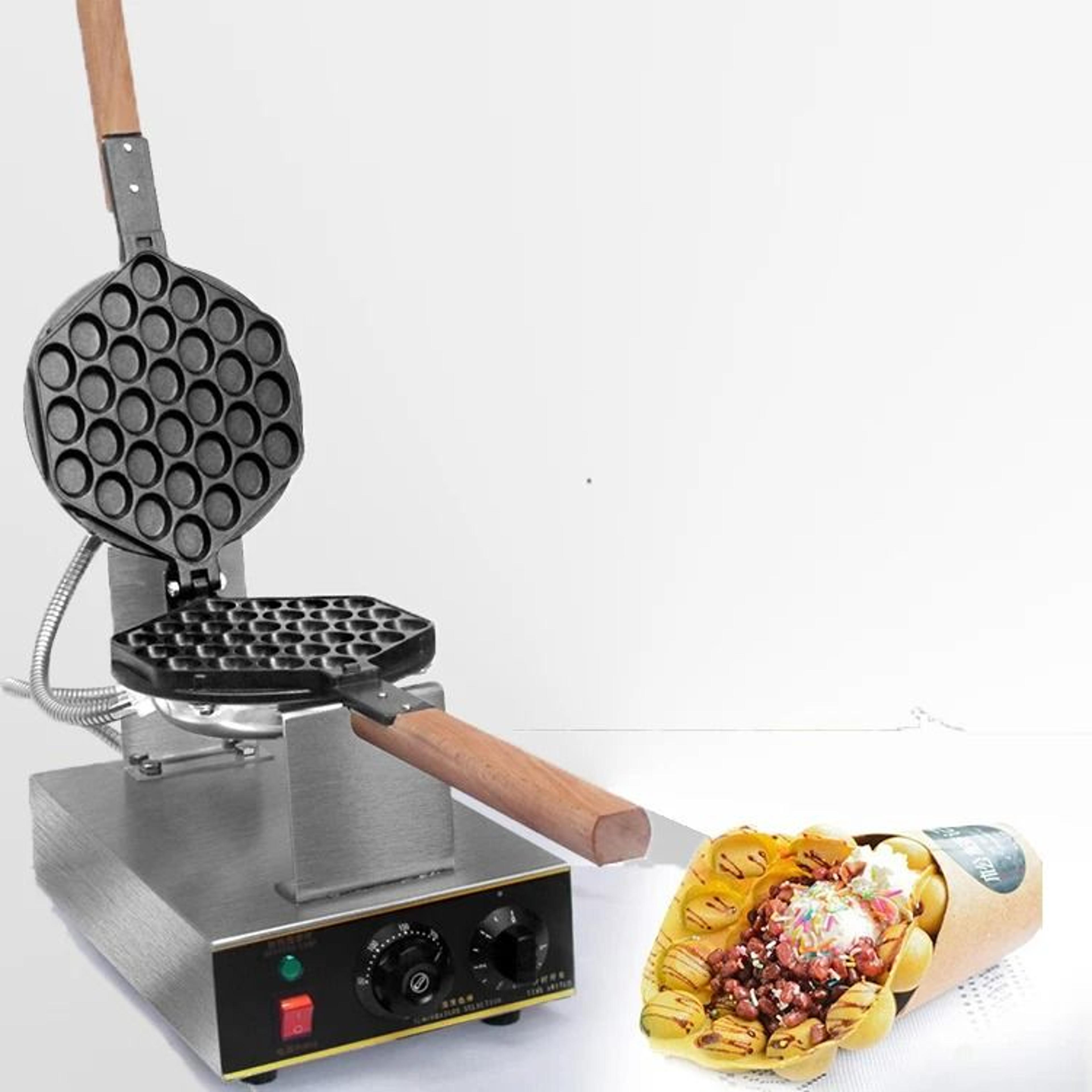 Commercial Electric Egg Bubble Waffle Maker Machine Hong Kong Eggettes Waffle Iron Cake Oven Bubble 2