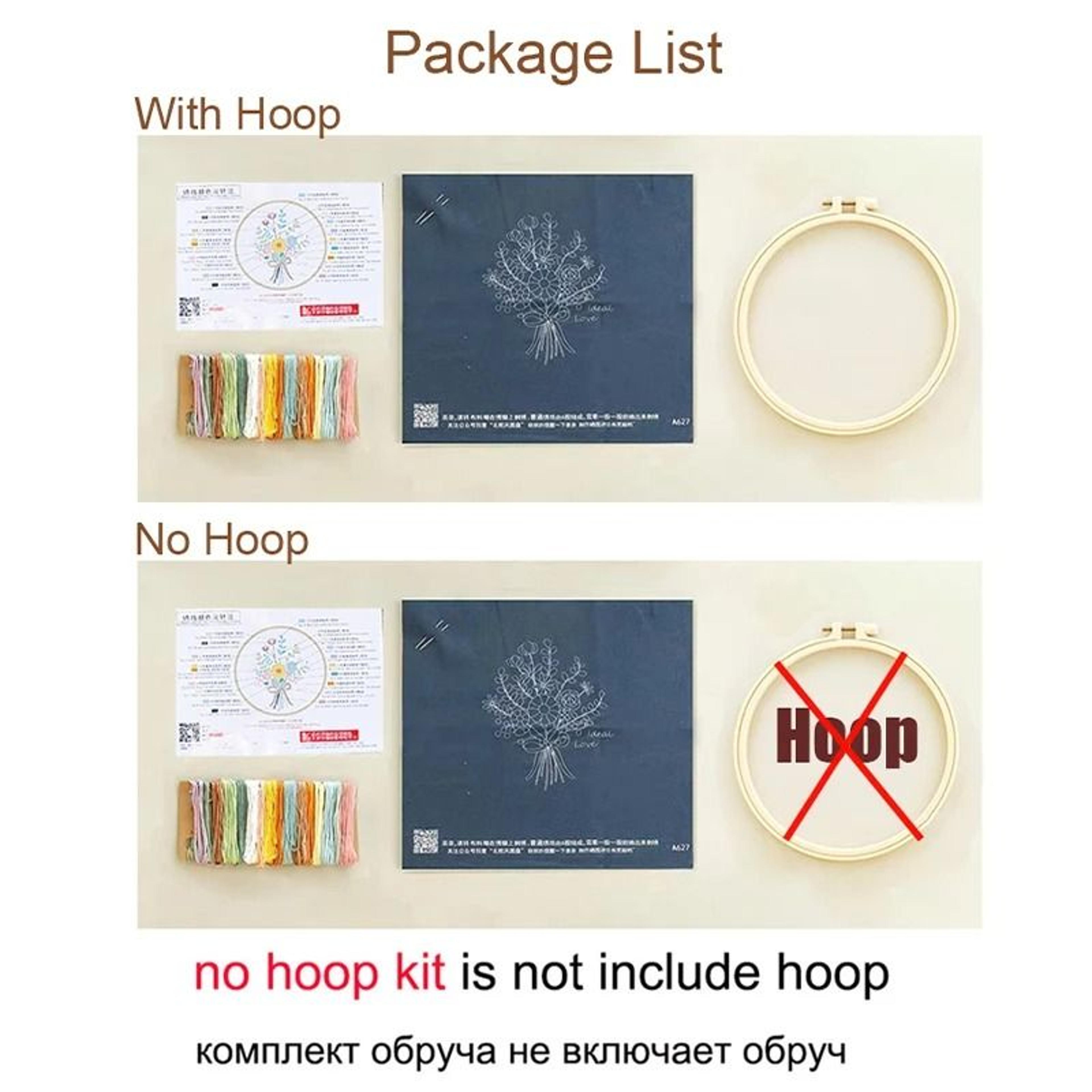 Embroidery Kit For Beginners Fabric Cross Stitch Kits For Adults DIY Embroidery Starter Kit With Fl 1