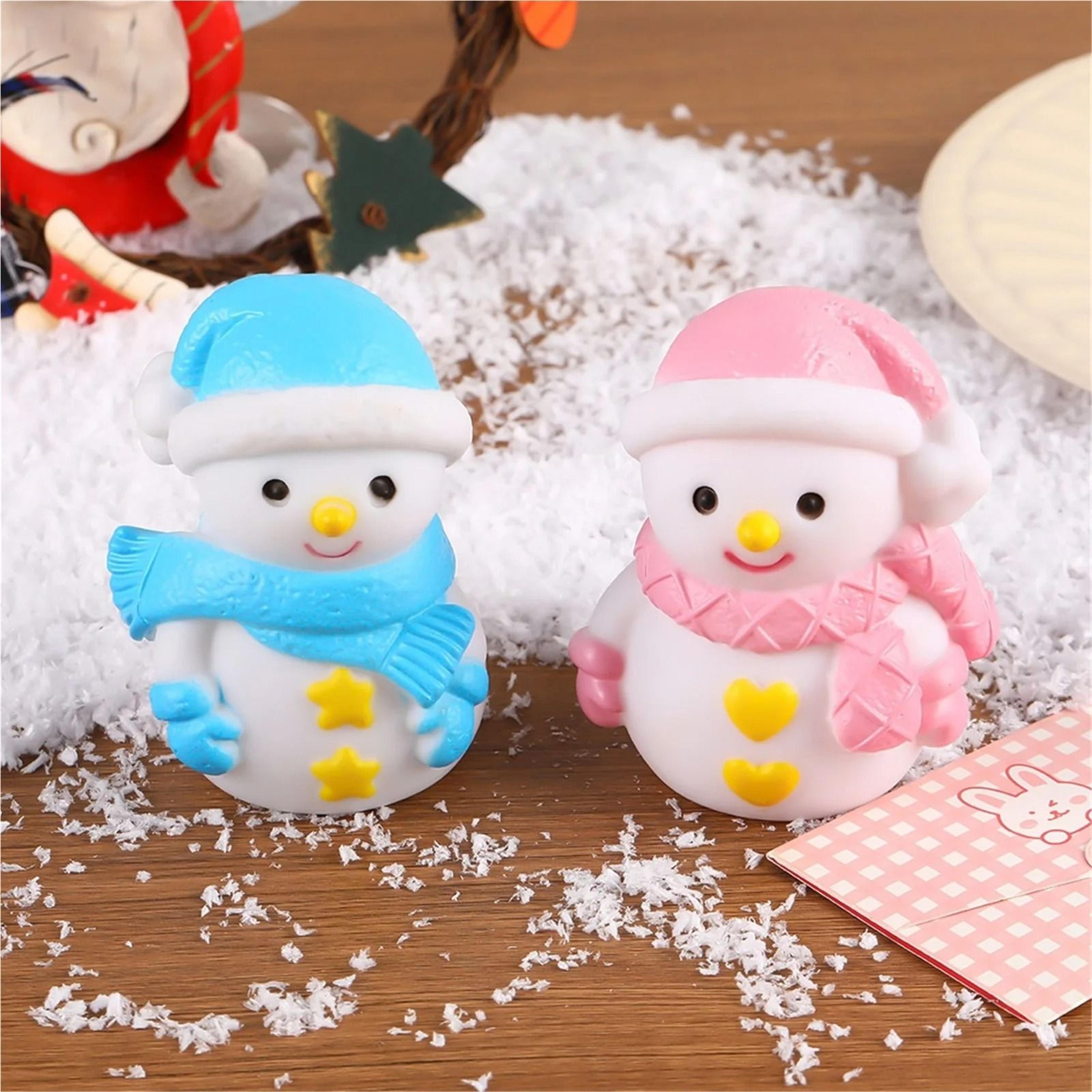Cute Snowman Silicone Light Soft Night Light LED Bedside Lamp Ambient Light For Bedroom Christmas G 1