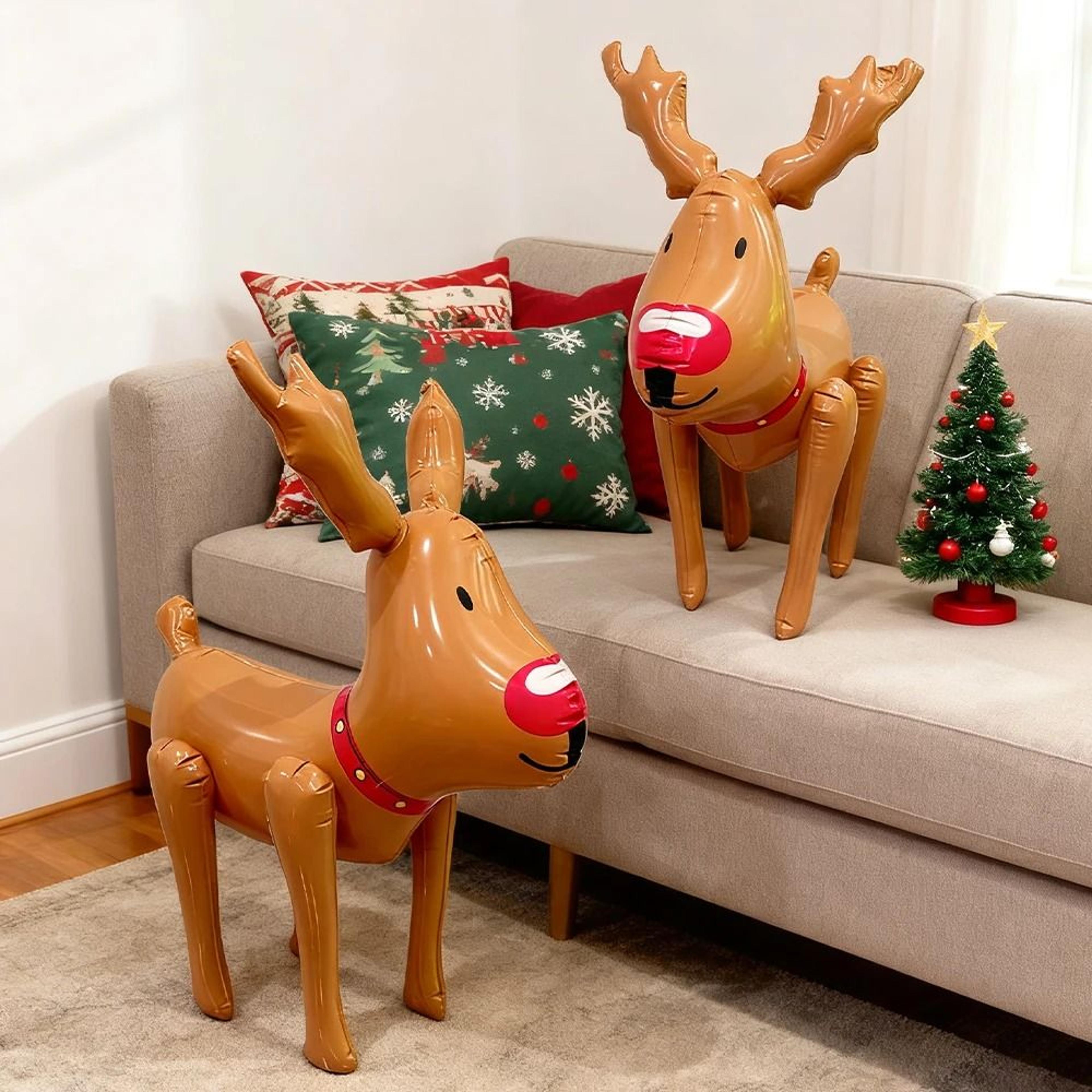 Inflatable Deer Decoration PVC Thick Deer Balloon For Courtyard Party Atmosphere And Christmas Gift 1