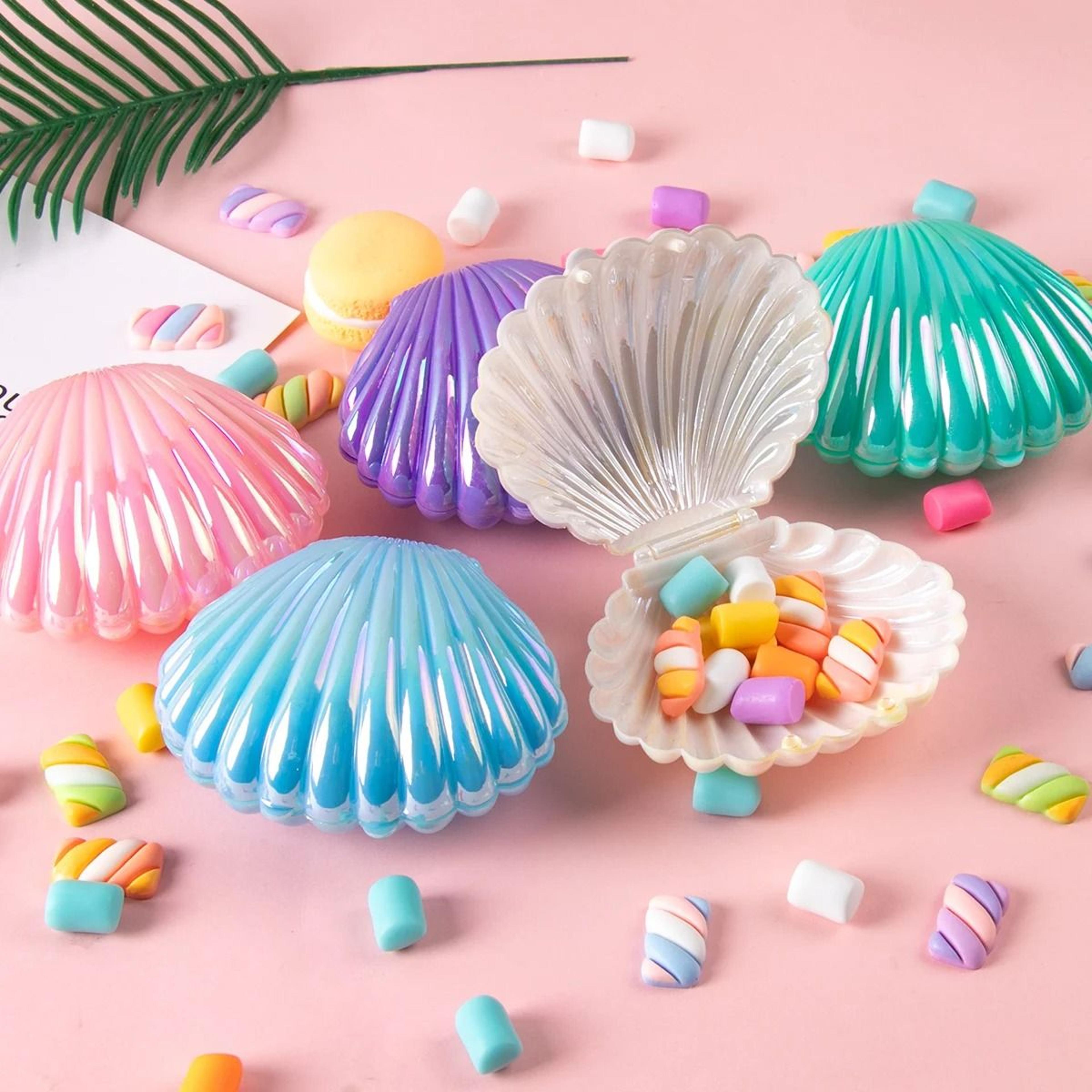 shell candy box makeup storage box for mermaid theme party decorations