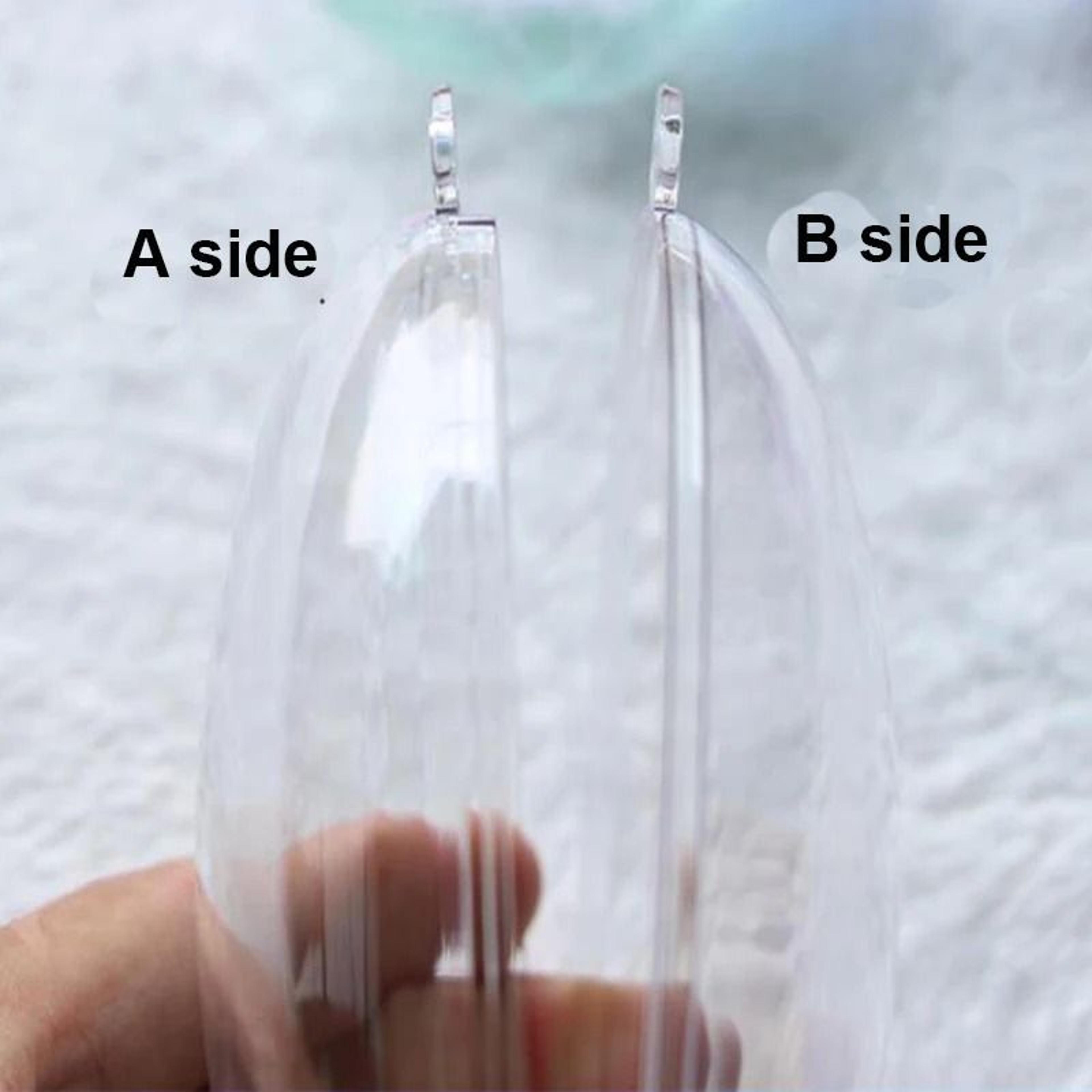 Transparent Flat Ball Plastic Clear Baubles Candy Gifts Box Home Decor For Wedding Christmas 3